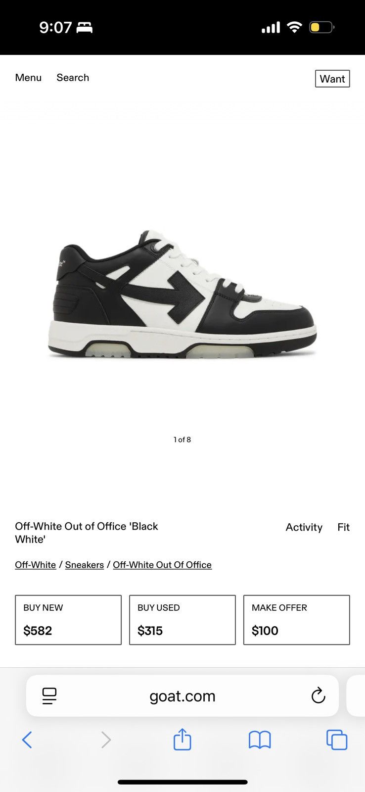 Off-White Out of office off white sneakers Size US 9 / IT 39 - 5 Thumbnail