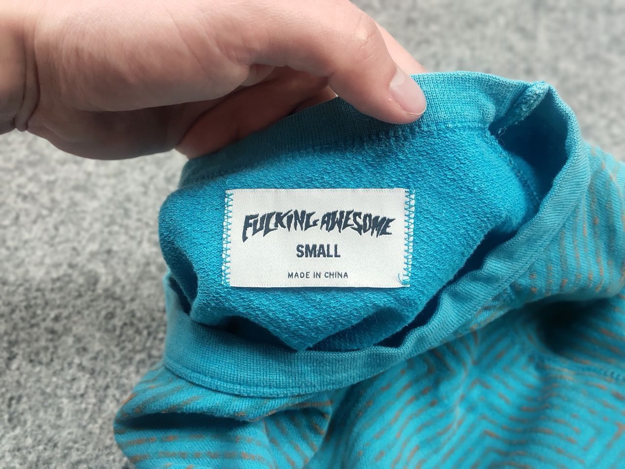 Fucking Awesome Fucking Awesome LSD Blue Pattern Crew chek Sweatshirt Size US S / EU 44-46 / 1 - 14 Thumbnail