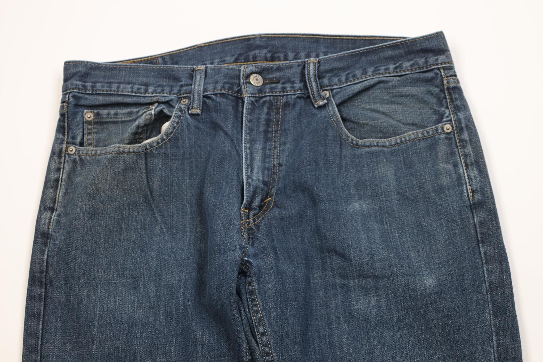 Levi's Vintage Y2K Levis 559 Relaxed Straight Wide Leg Jeans Blue Size US 33 - 2 Thumbnail