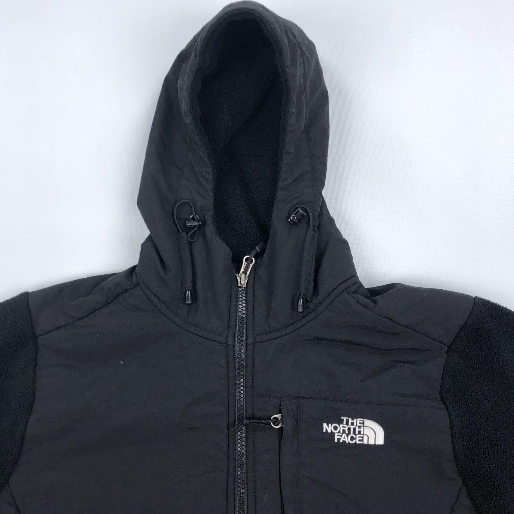 The North Face North Face Womens M Black Denali Polartec Hooded Full Zip Fleece Jacket Coat Size M / US 6-8 / IT 42-44 - 2 Thumbnail