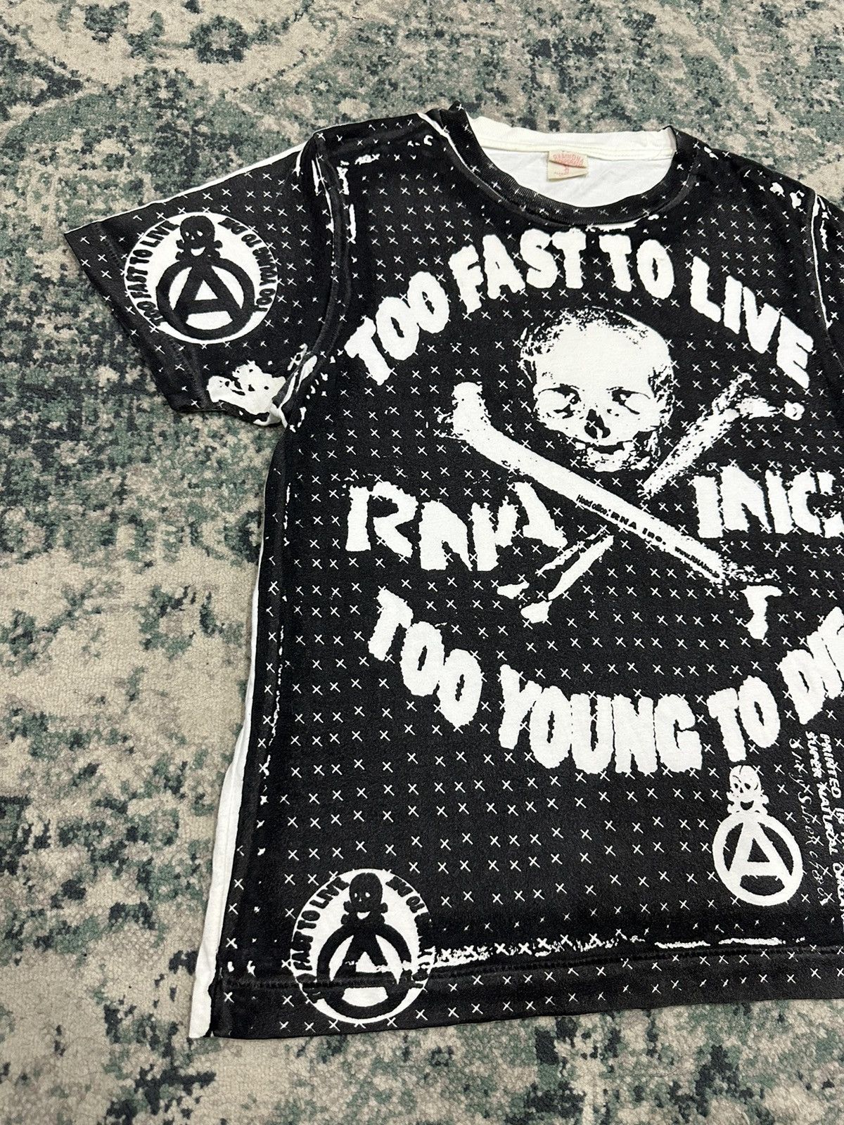 Japanese Brand RNA Inc Japanese Brand “ Too Fast To Live” Seditionaries Tee Size US S / EU 44-46 / 1 - 2 Thumbnail
