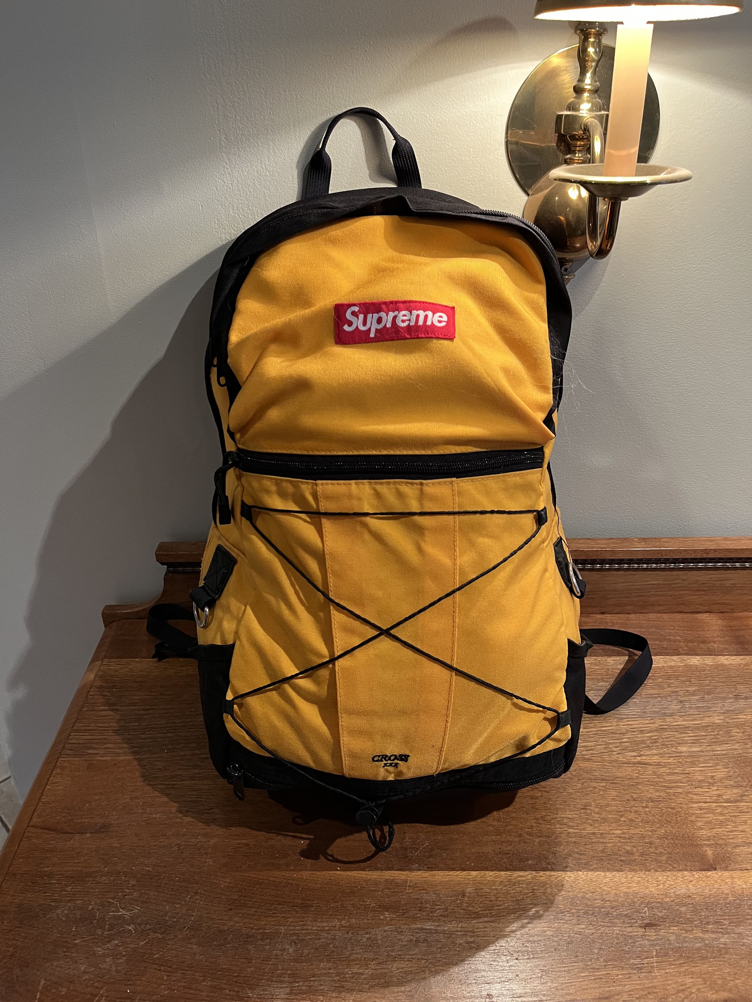 Supreme Supreme Cross XXX Backpack Yellow SS/11 | Grailed