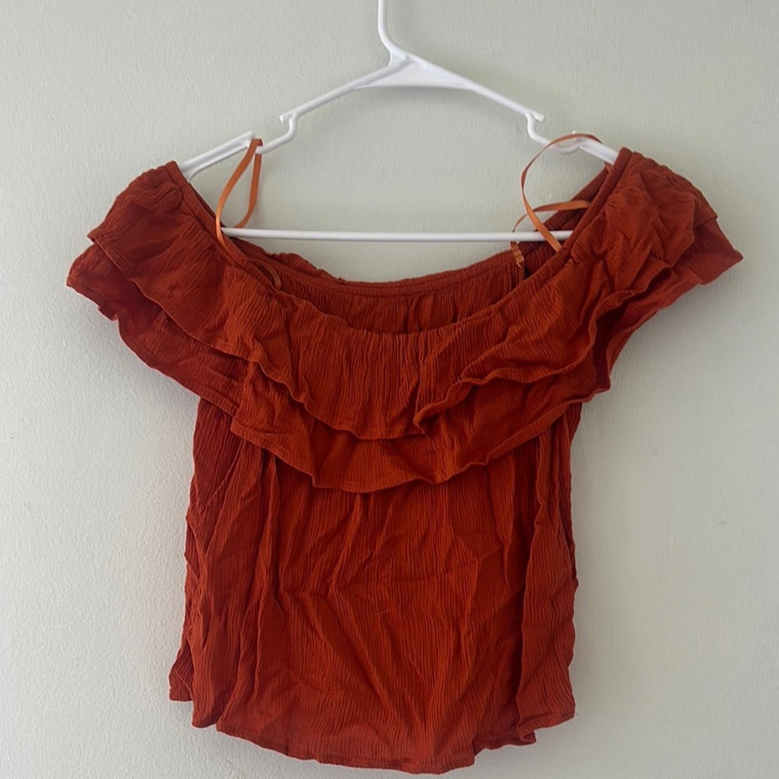 Plus One Clothing One Clothing Orange Blouse Elegant and Stylish Size M / US 6-8 / IT 42-44 - 4 Thumbnail