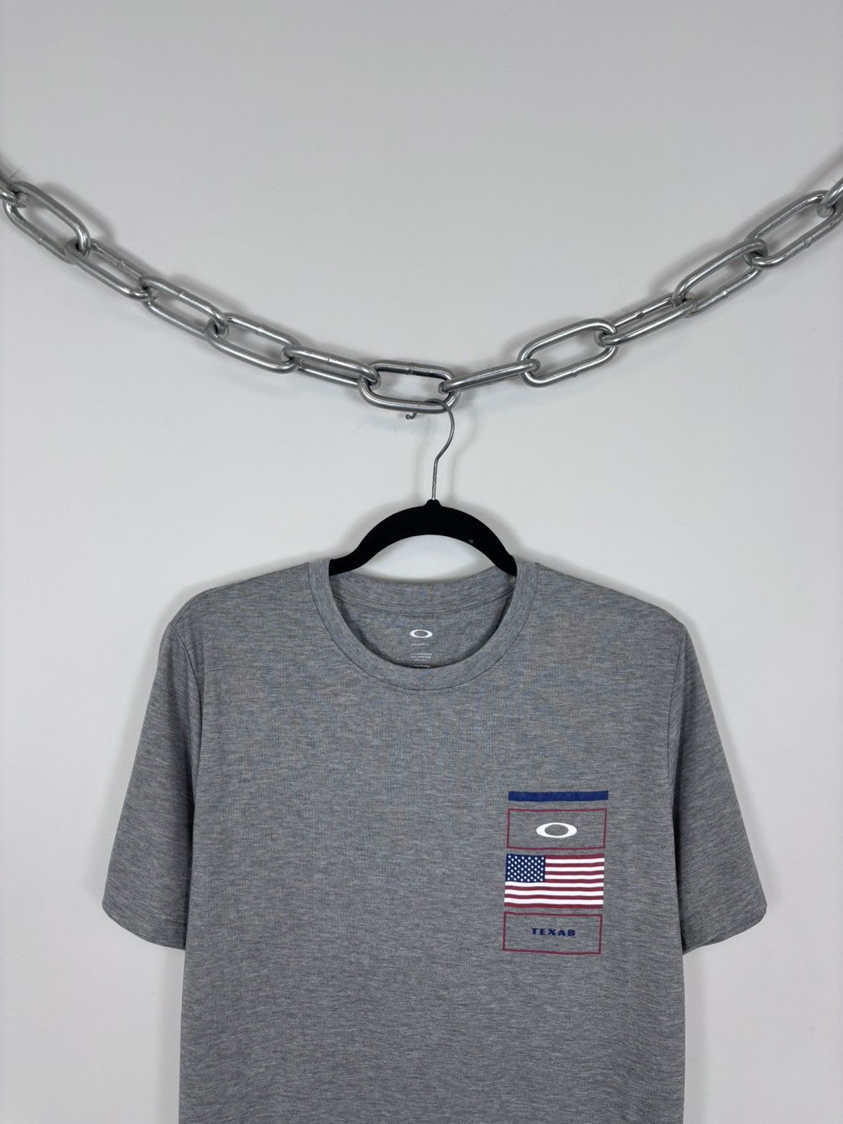 Oakley Oakley Gray Melange NWT Texas USA T-Shirt Tee Men’s Big Logo Size US S / EU 44-46 / 1 - 3 Thumbnail