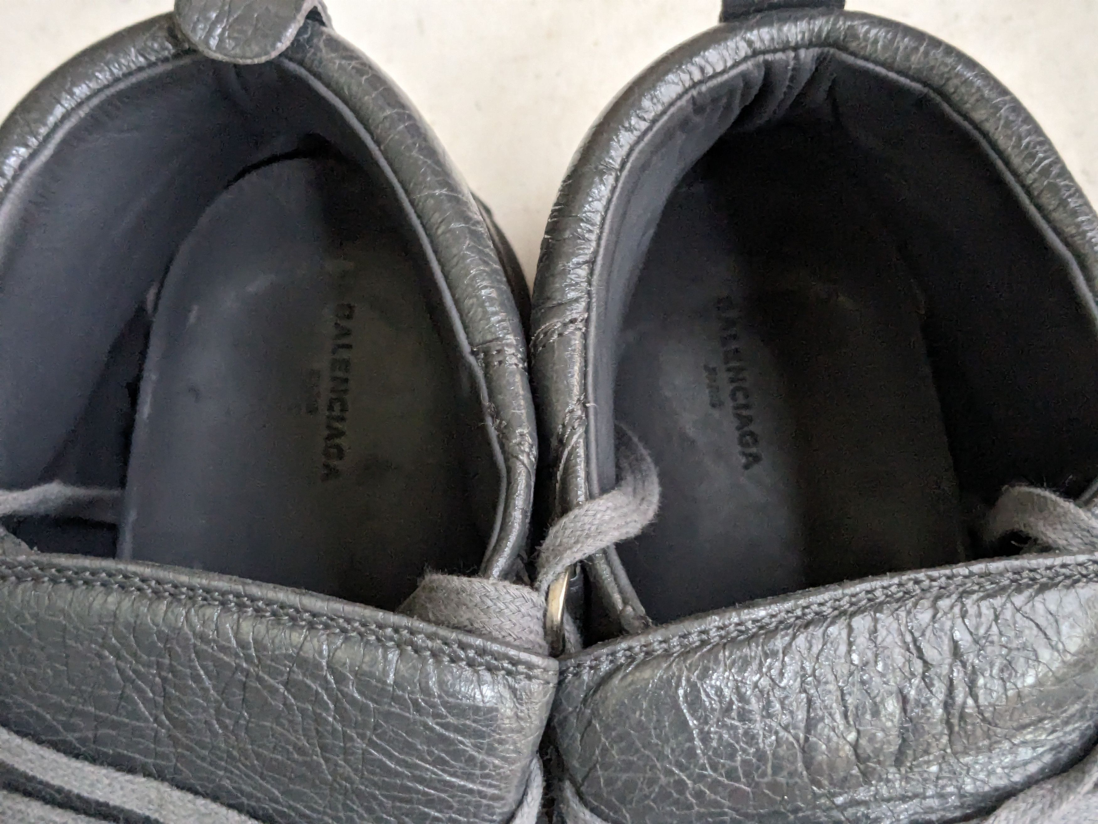 Balenciaga Balenciaga Arena Gray 14 Leather High Tops Size US 14 / EU 47 - 5 Thumbnail