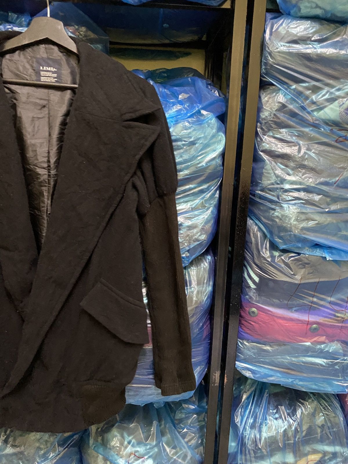 Yohji Yamamoto LIMI feu Japan Avant-Garde Draped Wool Jacket Made In Japan Size US S / EU 44-46 / 1 - 6 Thumbnail