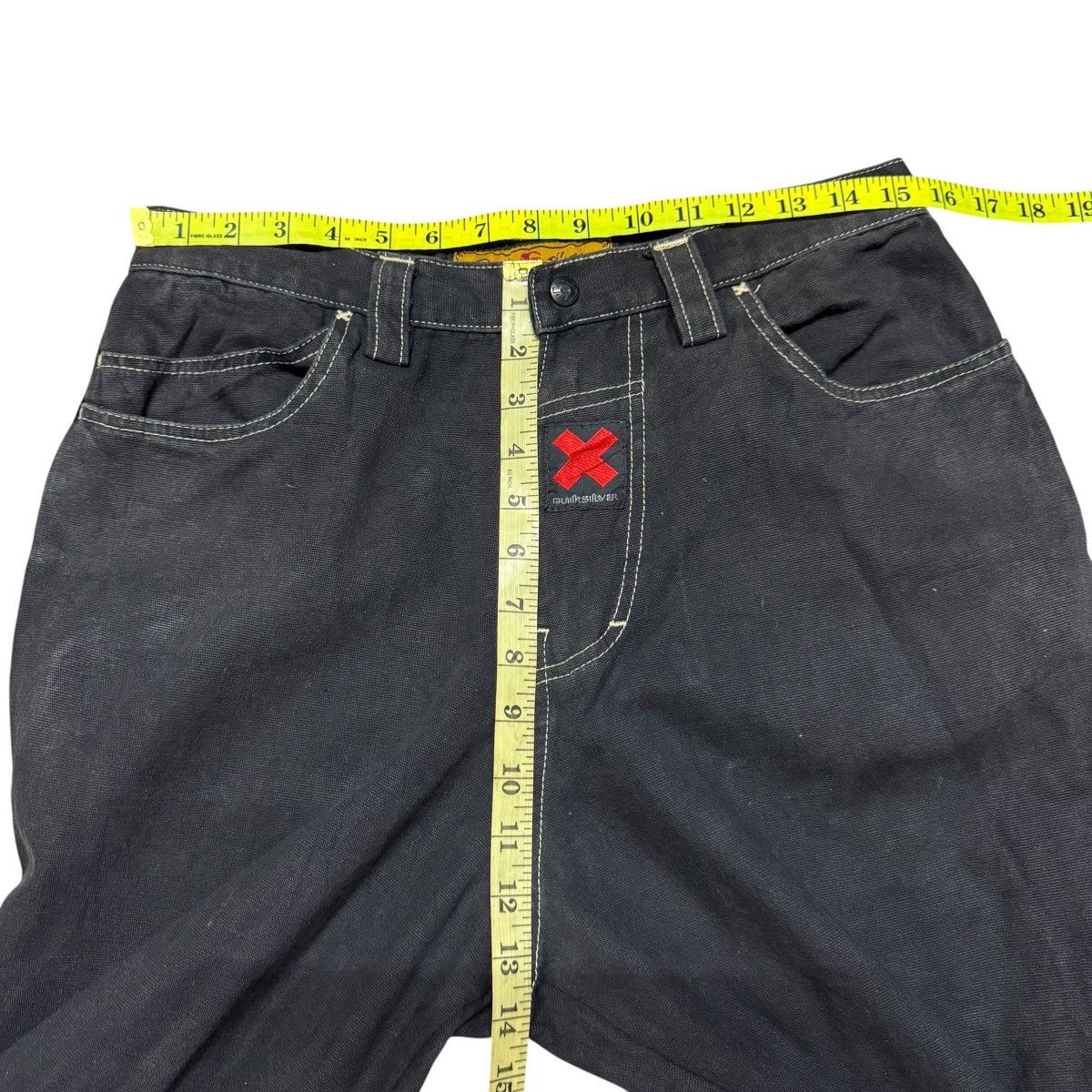 Quiksilver Vintage Quiksilver Denim Baggy Skater Pants Size US 31 - 16 Thumbnail