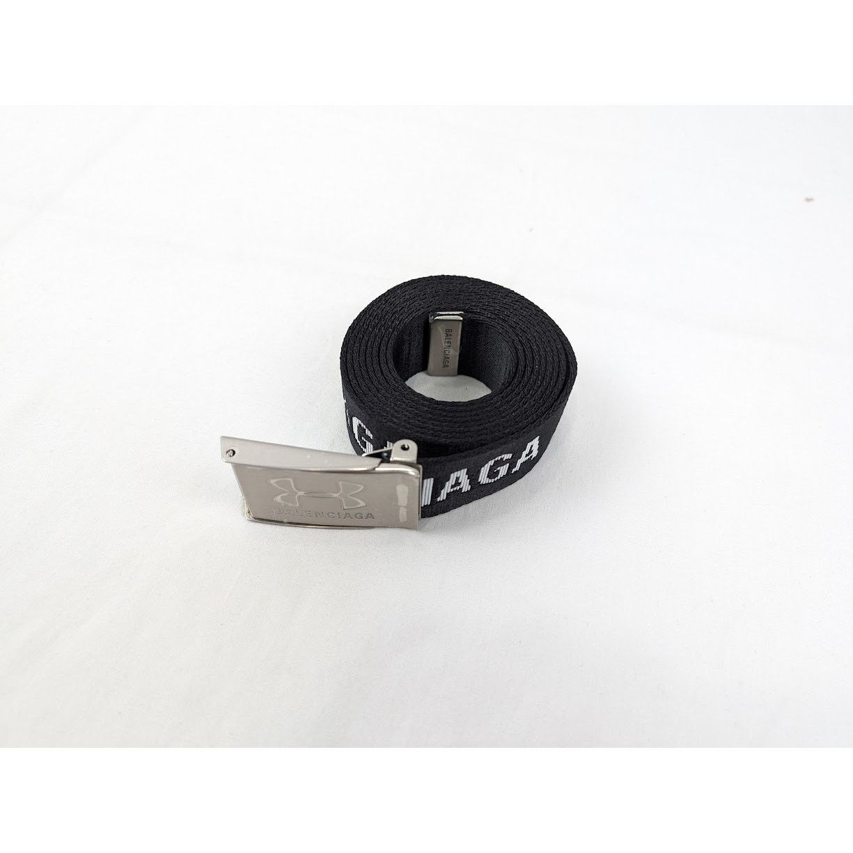 Balenciaga × Under Armour o1rshd1 Size:OS / Jacquard Web Belt in Black/White Size ONE SIZE - 2 Thumbnail