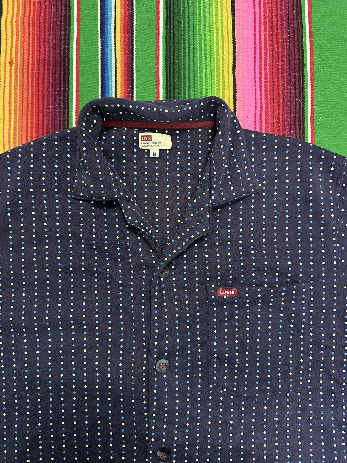 Edwin 💥Edwin💥 Japanese Brand Edwin Tee Polkadot Design💥 Size US L / EU 52-54 / 3 - 3 Thumbnail