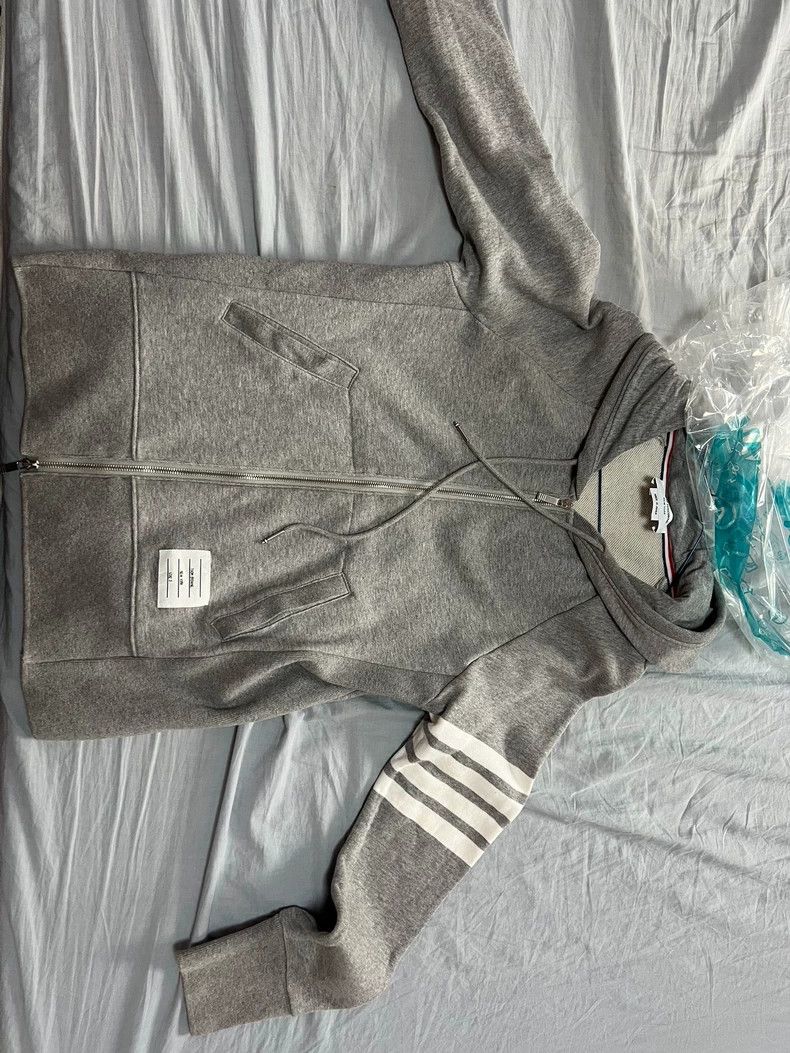Thom Browne THOM BROWNE Classic Gray Hoodie - dmc Size US M / EU 48-50 / 2 - 1 Thumbnail