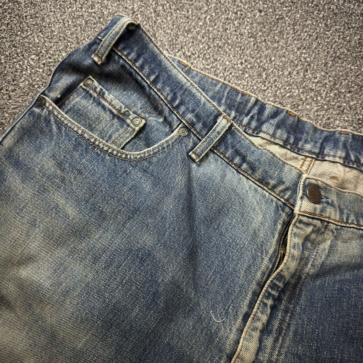 Big John 🔥🇯🇵 Vintage 80s Big Size Distressed Denim Size US 44 / EU 60 - 9 Thumbnail