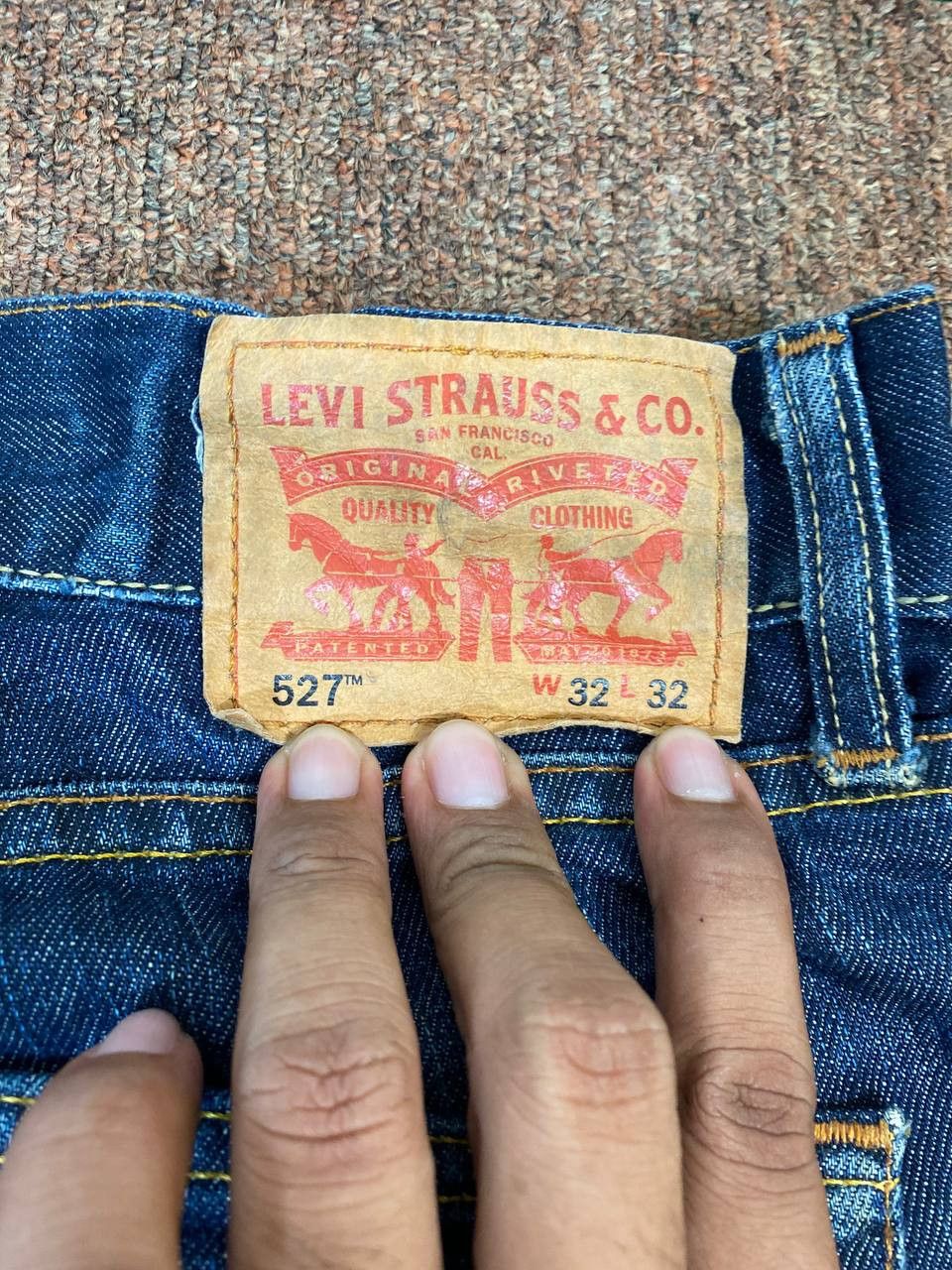 Levi's levis 527 bootcut flare distressed denim nice design Size US 36 / EU 52 - 5 Thumbnail