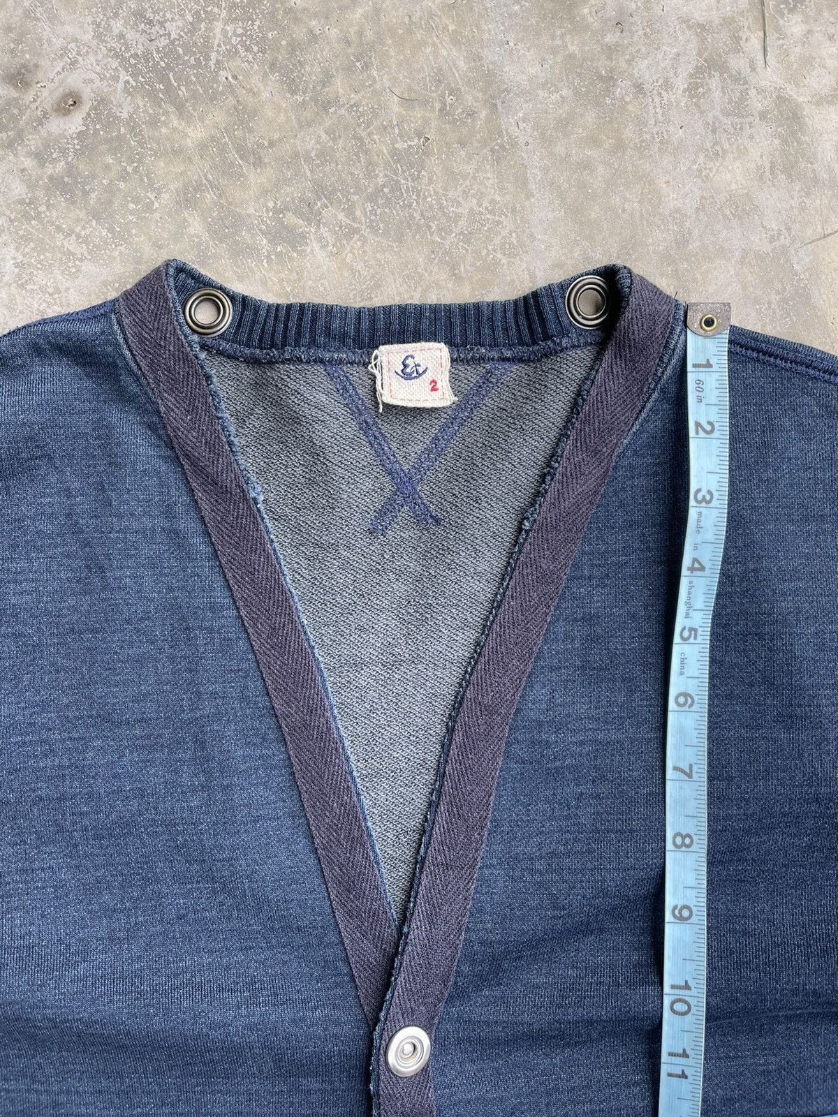 Eternal × Japanese Brand × Pure Blue Japan Pure indigo Eternal Cardigan Jacket Size US M / EU 48-50 / 2 - 13 Thumbnail
