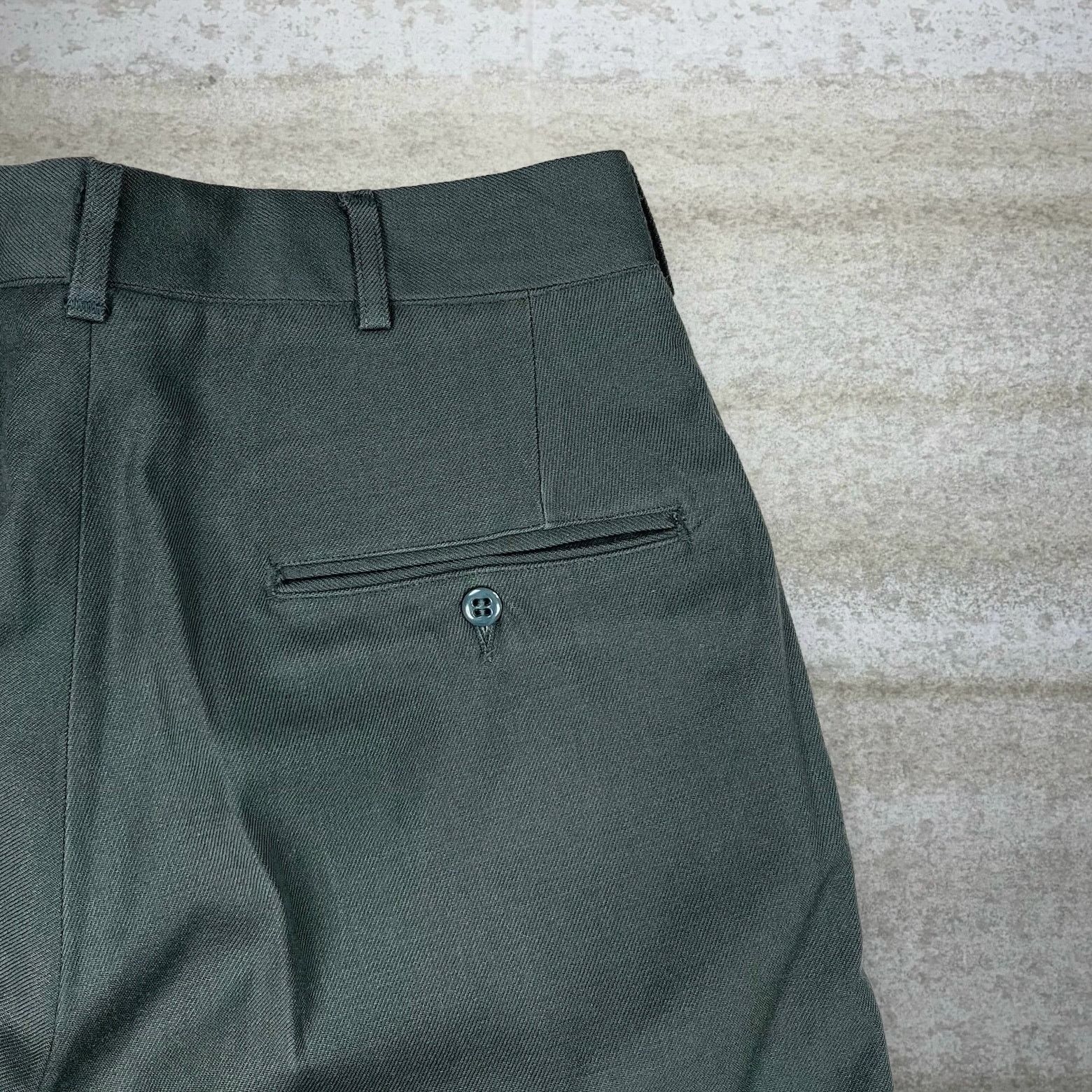 Vintage True Vintage Military Dress Pants Green Wool Straight 70s Size US 30 / EU 46 - 3 Thumbnail