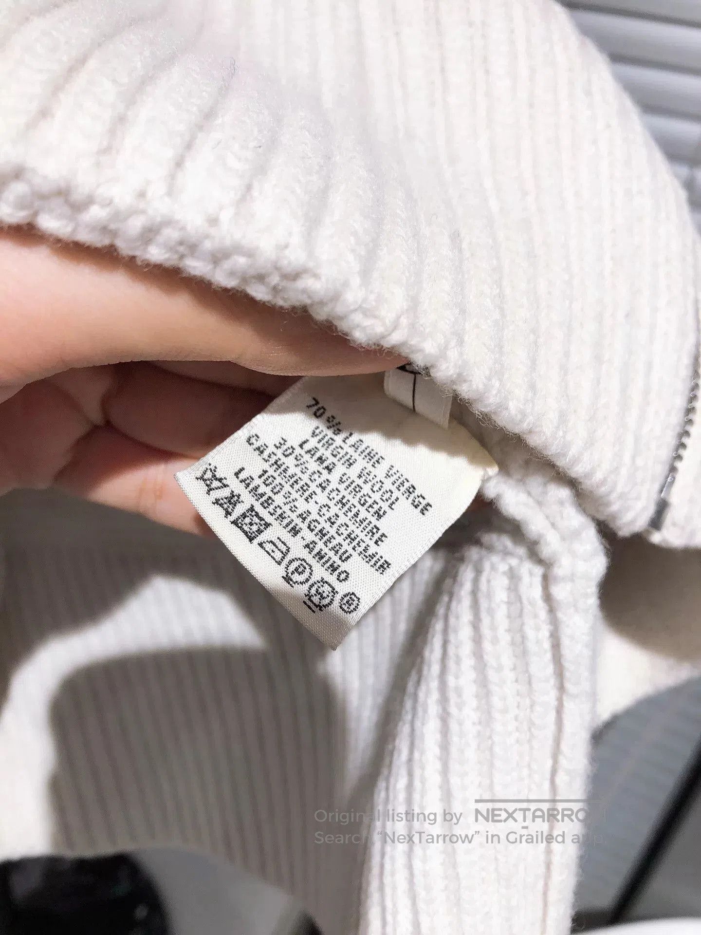 Hermes Hermes Beige Wool Cashmere Cardigan. Size US M / EU 48-50 / 2 - 9 Thumbnail