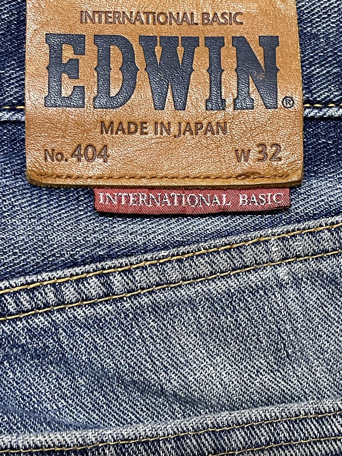 Edwin Vintage Japan Edwin 404 Faded Wash Distress Baggy Jeans Size US 33 - 9 Thumbnail