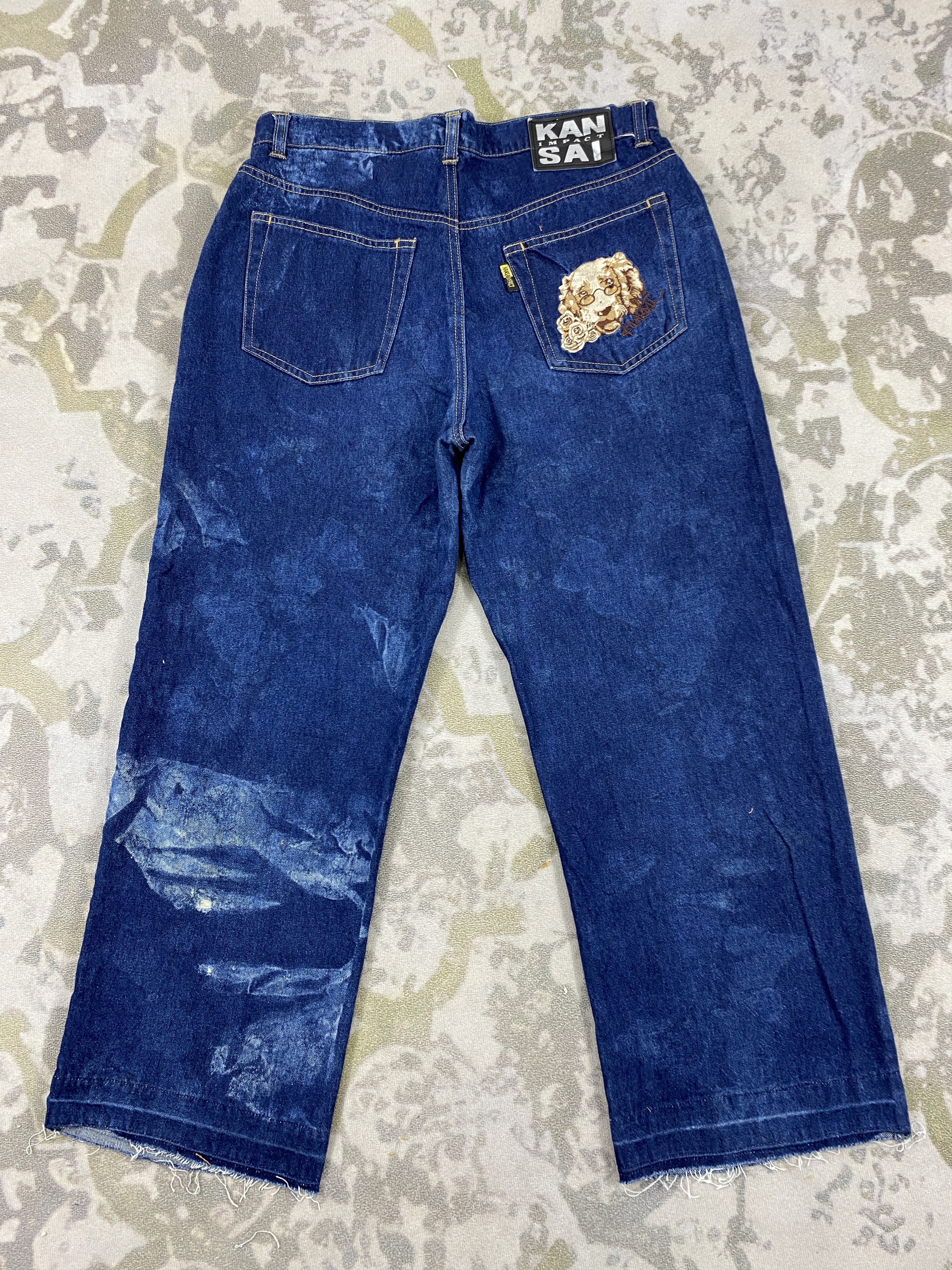 Other Vintage Kansai Impact Jeans 31x25.5 Denim- JN3774 Size US 31 - 2 Thumbnail