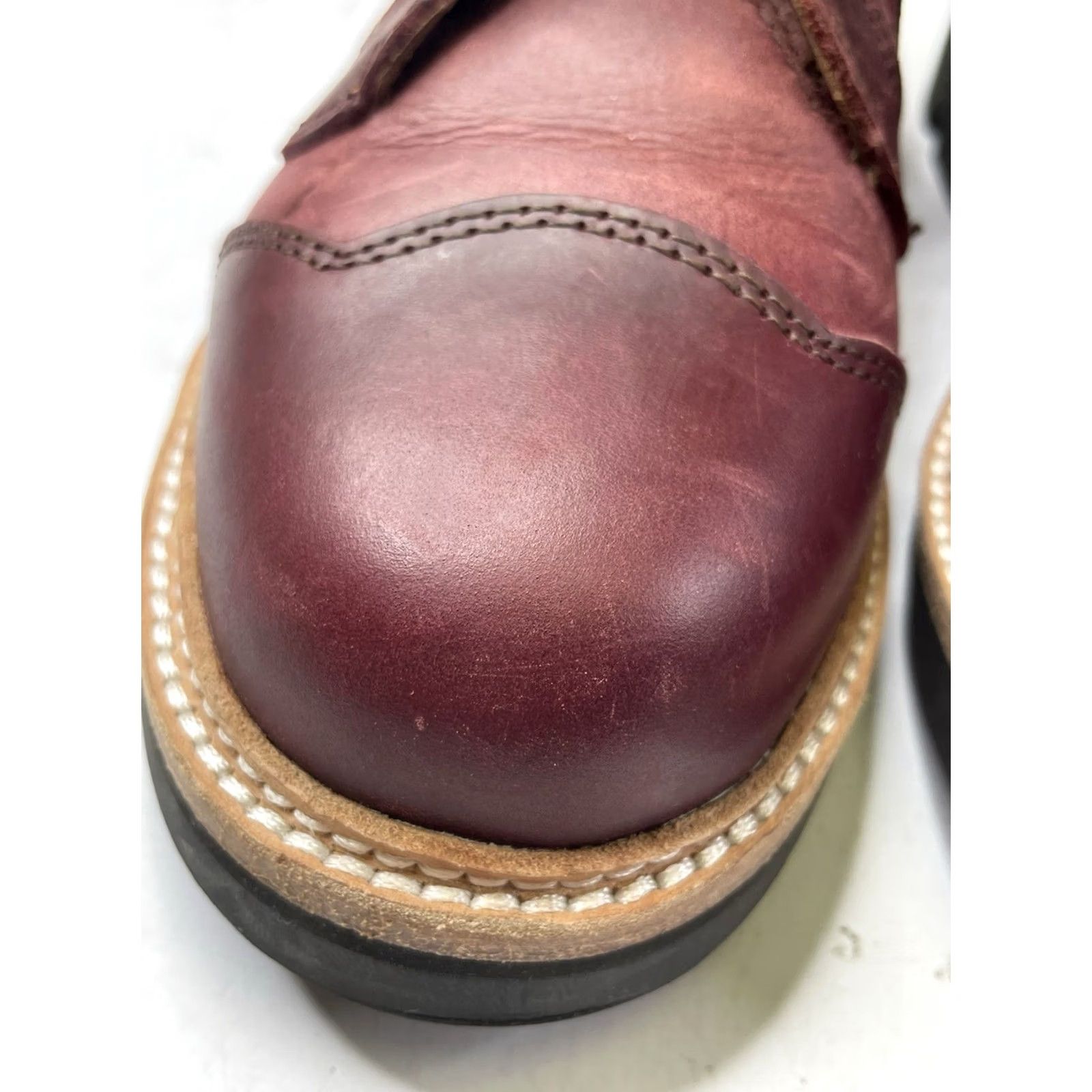 John Fluevog John Fluevog 7TH HEAVEN Angel Derby Swirl Burgundy Leather Ankle boots Women’s 8 Size US 8 / IT 38 - 7 Thumbnail