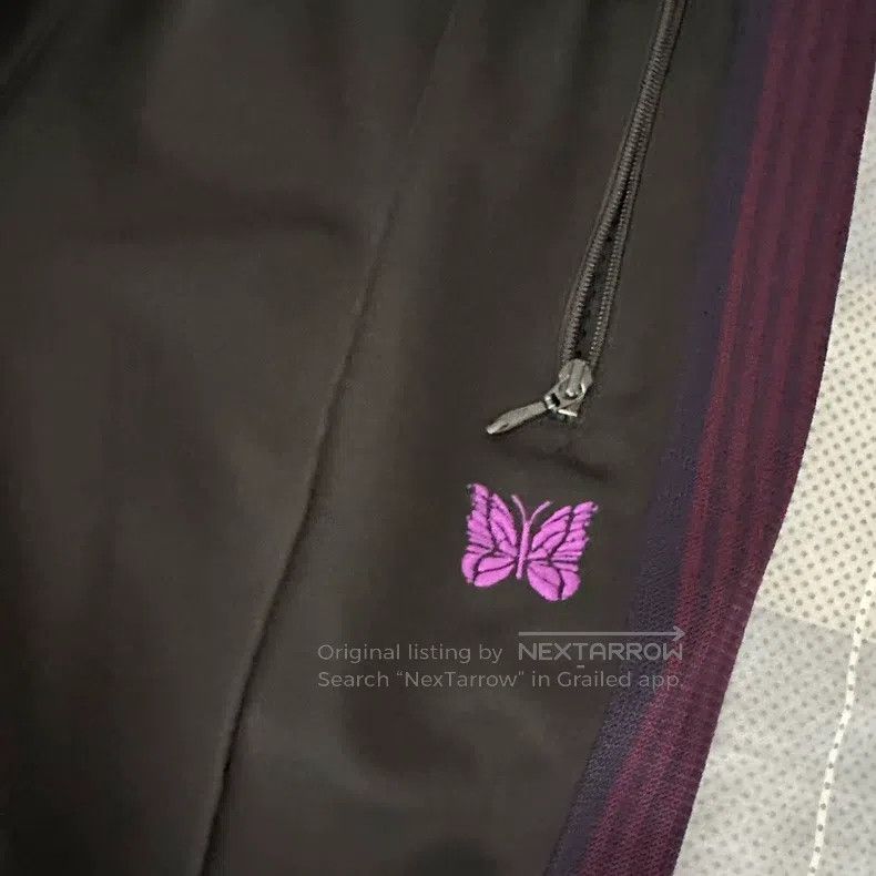 Needles Needles size L Black and purple striped butterfly slacks Size US 38 / EU 54 - 3 Thumbnail