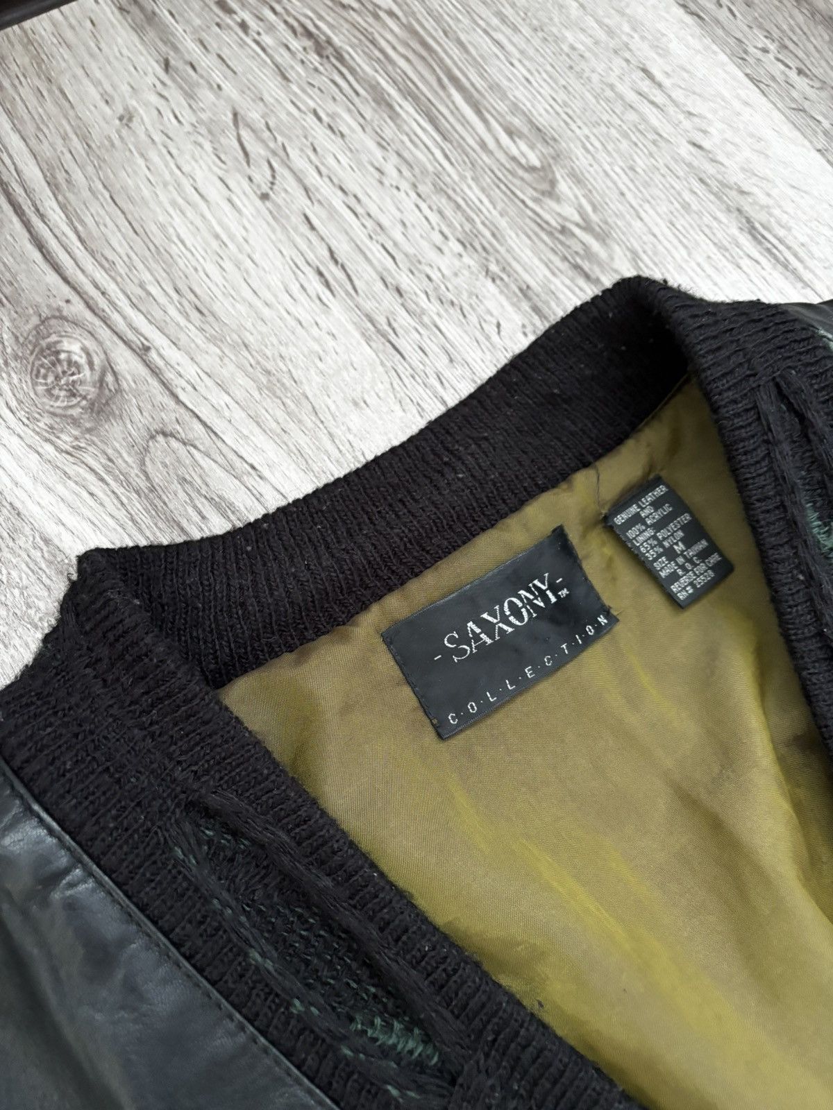 Other ARCHIVE VINTAGE SAXONY COOGI INSPIRED LEATHER KNIT JACKET Size US M / EU 48-50 / 2 - 9 Thumbnail