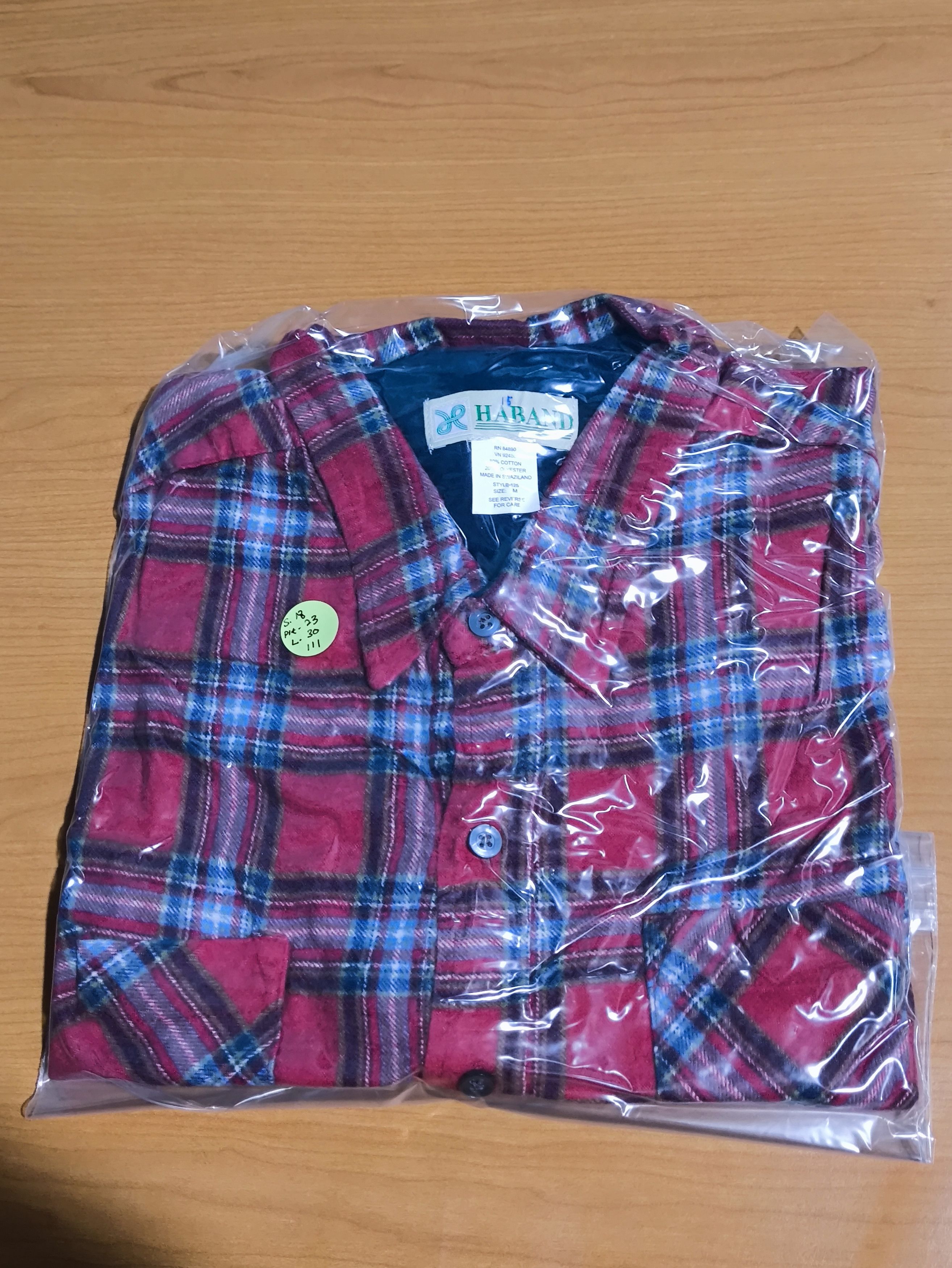 Haband vintage Haband flannel shirt made in swaziland Size US L / EU 52-54 / 3 - 8 Thumbnail