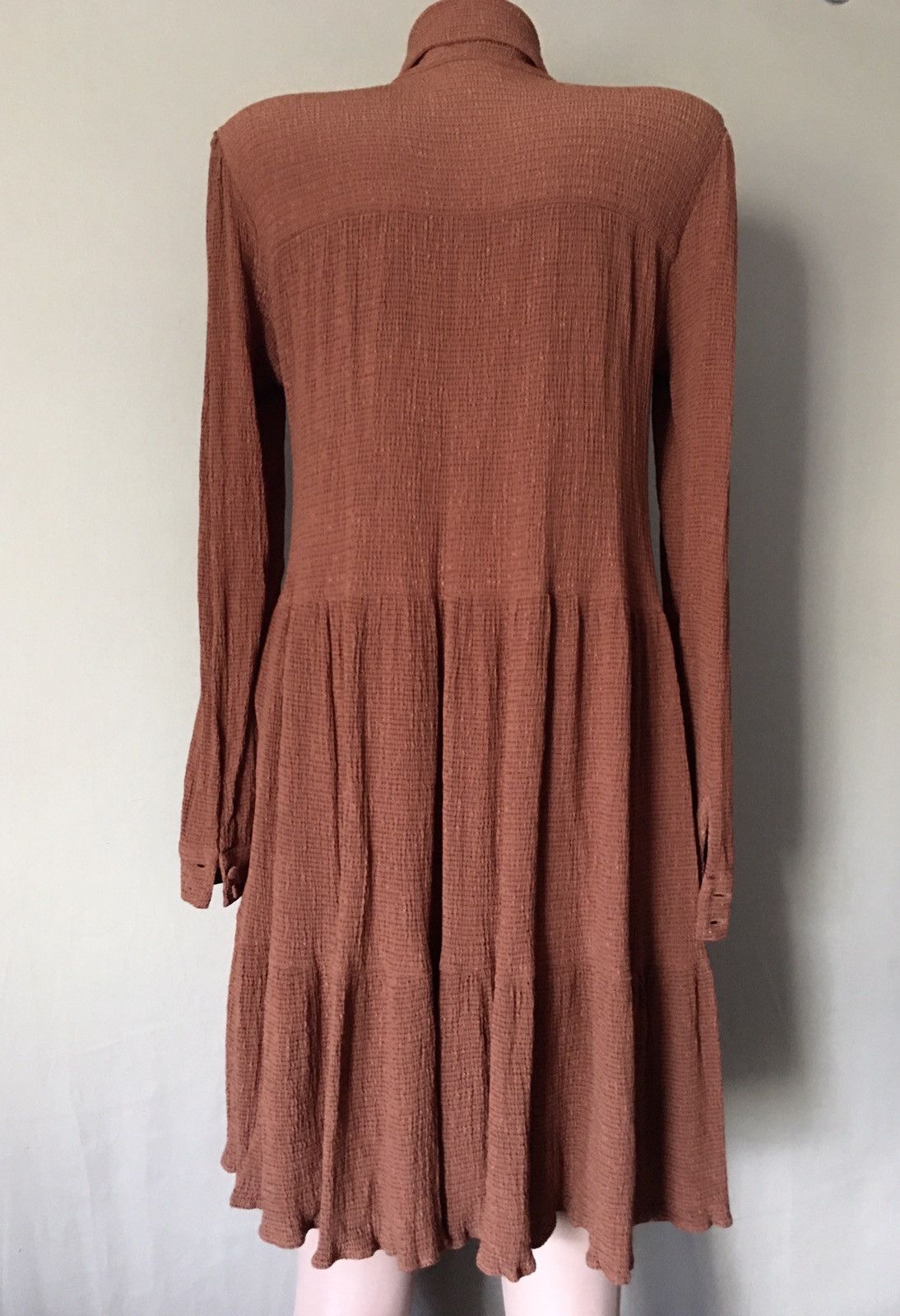 Sezane Sezane Hazelnut Brown Selena Dress Size FR 36 Size S / US 4 / IT 40 - 8 Thumbnail