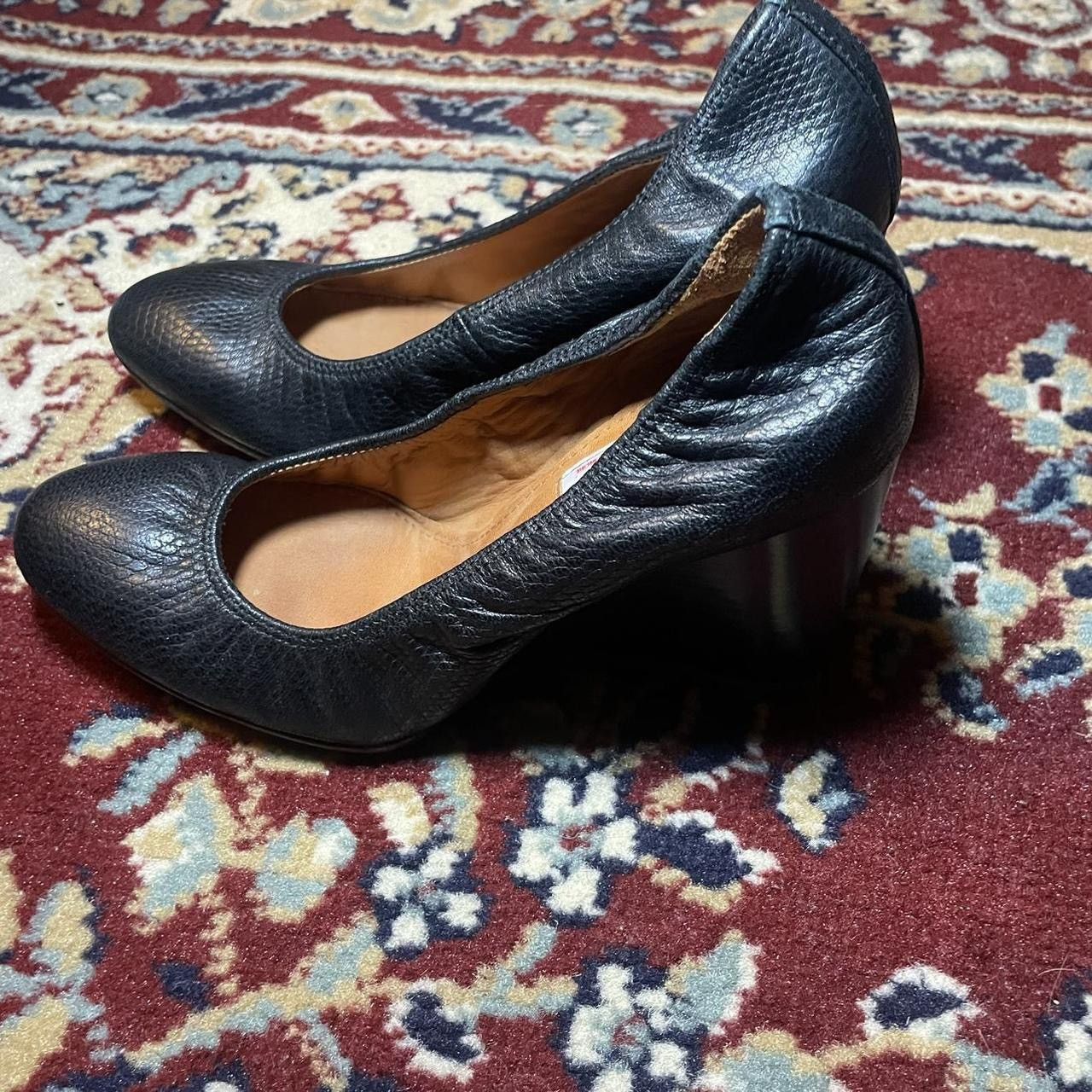 Designer × Lanvin × Vintage Lanvin Paris Vintage Black Pumps Size US 6.5 / IT 36.5 - 2 Thumbnail