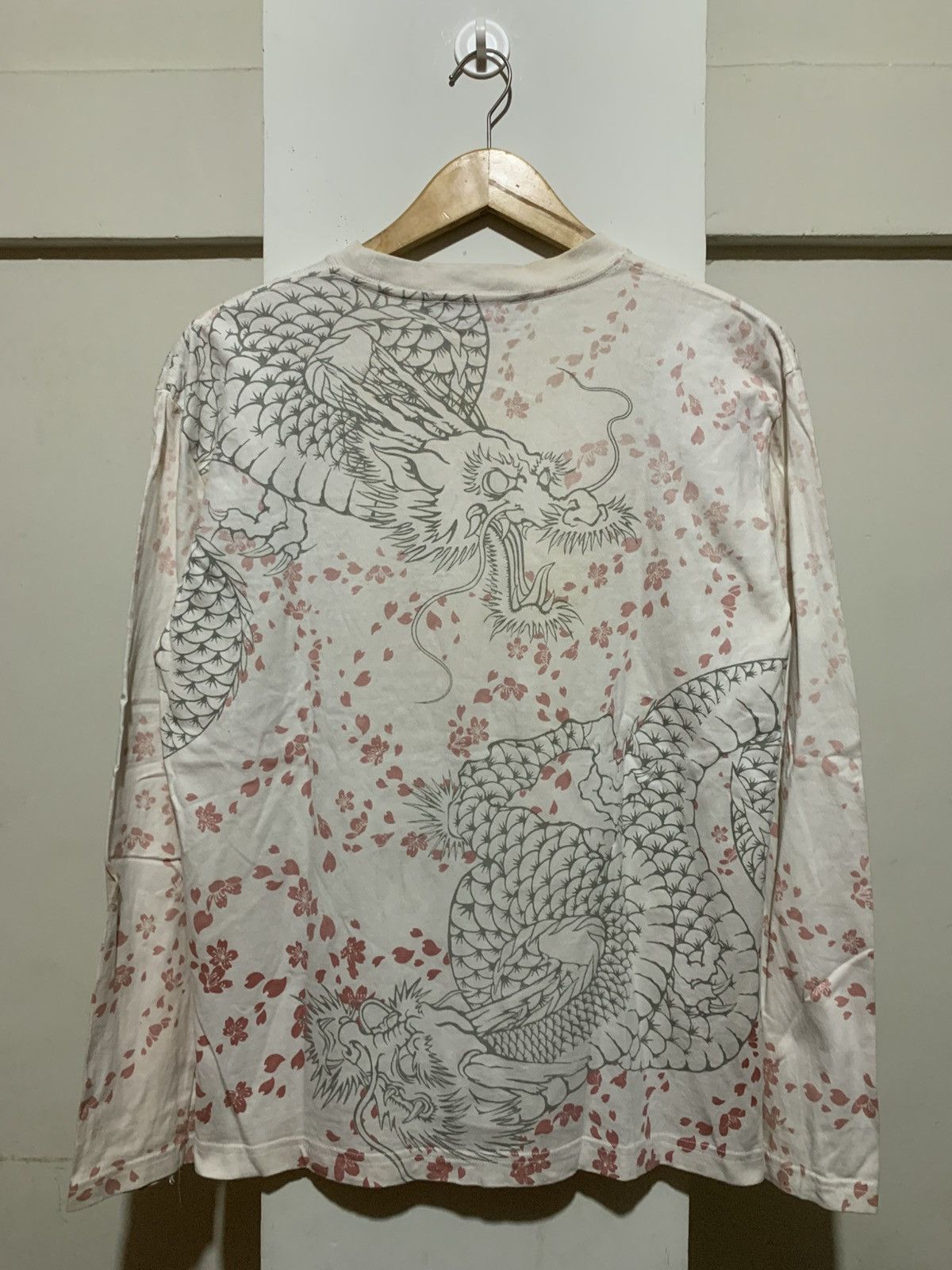 14th Addiction Vintage Y2K Dragon AOP Embroidered Yakuza Longsleeve Tee Size US L / EU 52-54 / 3 - 21 Thumbnail