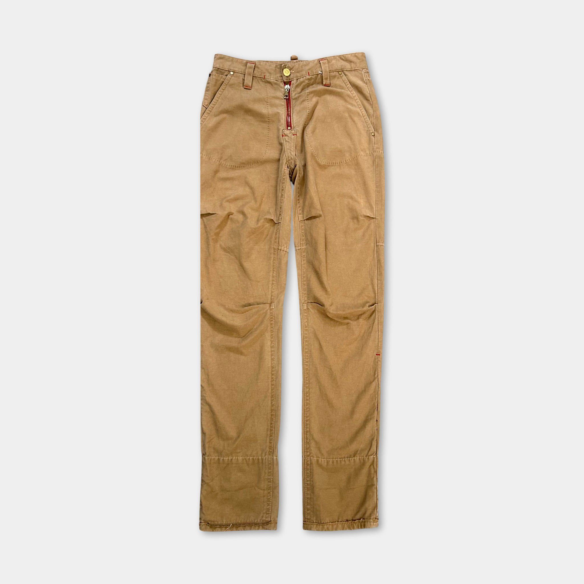 Dsquared2 Dsquared2 AC/DC 2000s Beige Pants Size US 30 / EU 46 - 1 Thumbnail