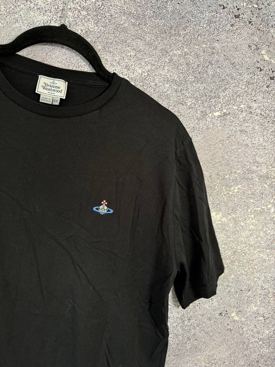 Vivienne Westwood Vivienne Westwood Orbital Embroidered Black Tee 2XL Size US XXL / EU 58 / 5 - 7 Thumbnail