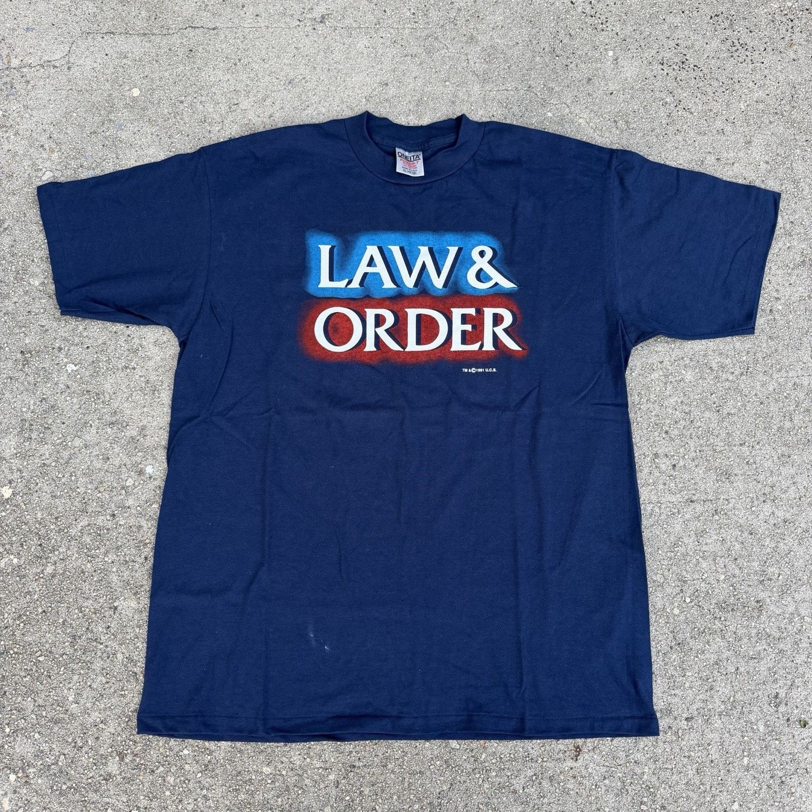 Vintage Vintage 1991 Law & Order Tee TV Promo T-Shirt XL Made In USA Size US XL / EU 56 / 4 - 2 Thumbnail