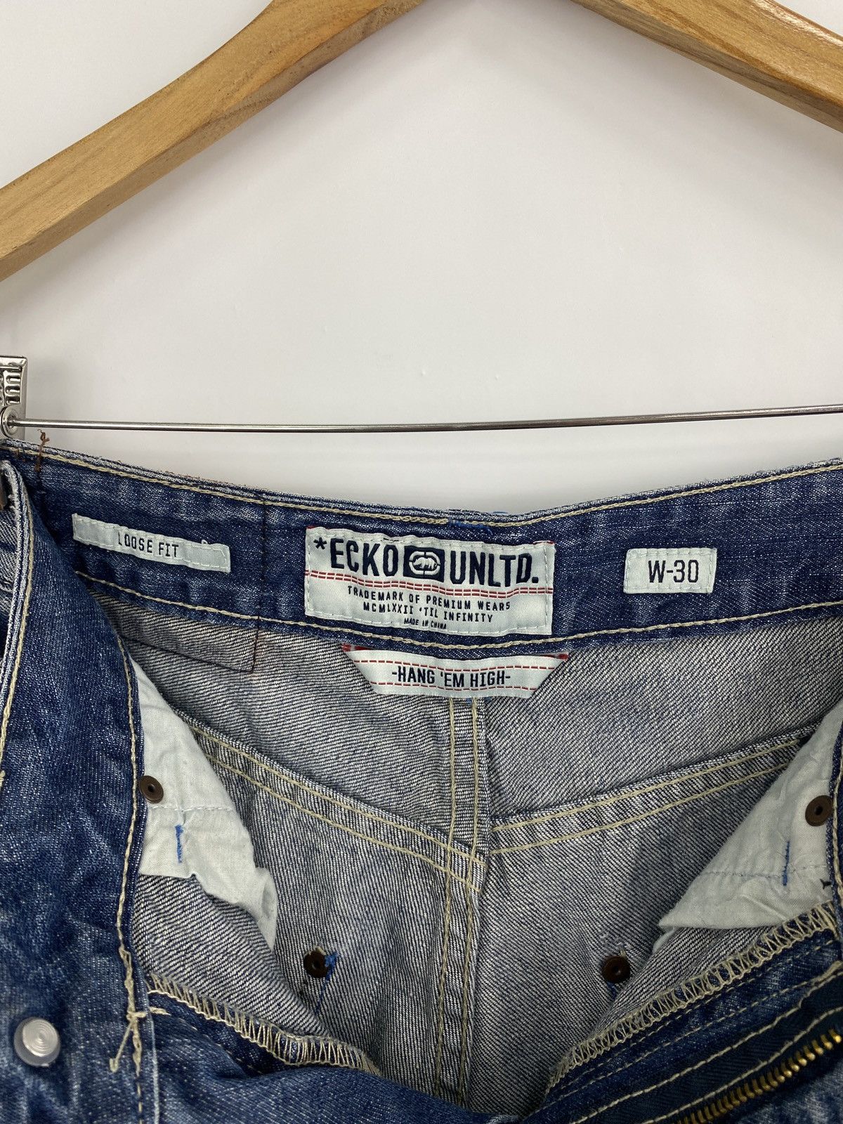 Ecko Unltd. 🇺🇸 Vintage 90s Ecko Unlimited Rap Japan Style Shorts Rare Y2K Size US 30 / EU 46 - 7 Thumbnail