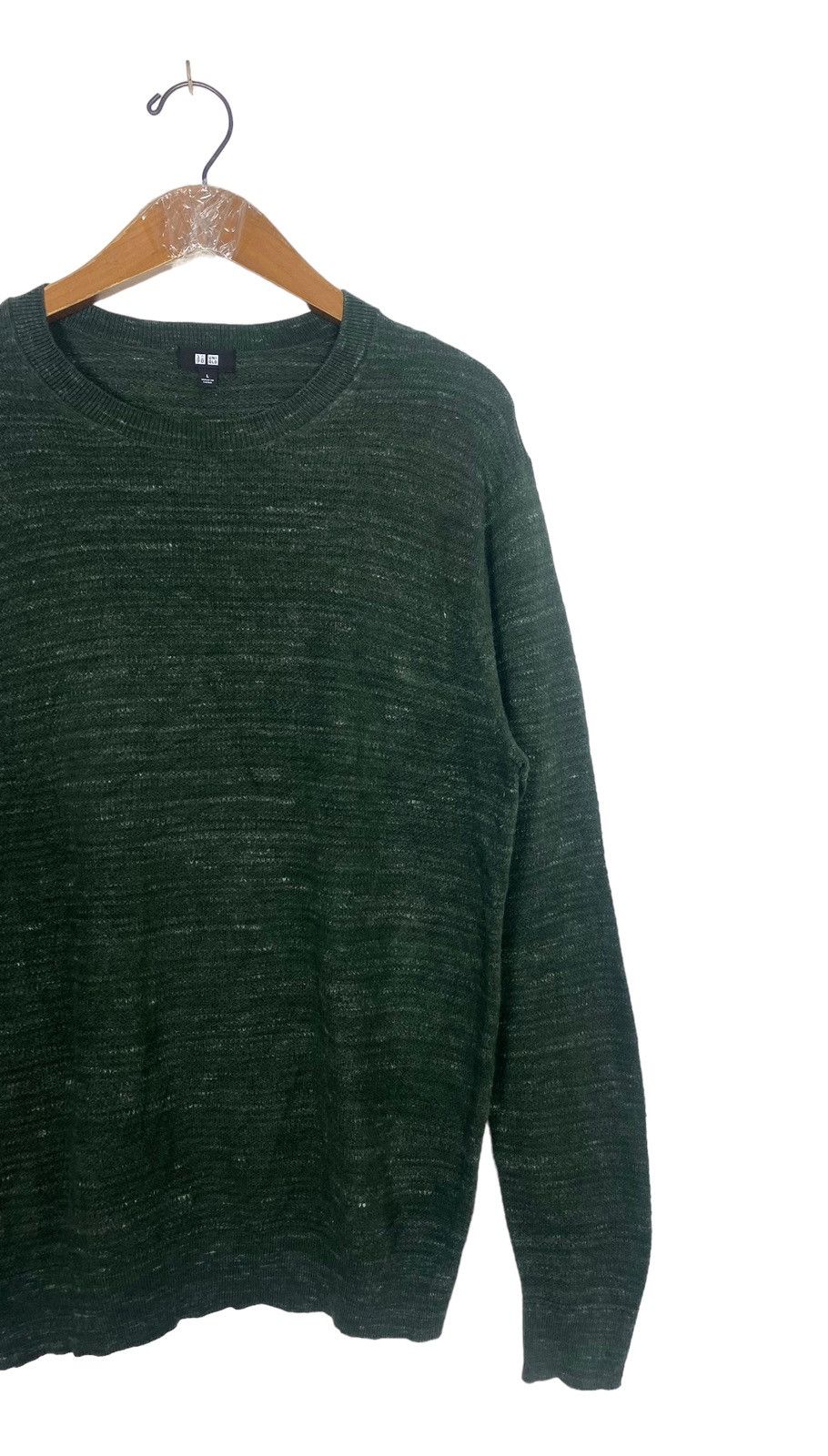 Uniqlo Rare‼️ Uniqlo Green Plain Sweatshirt Size US M / EU 48-50 / 2 - 3 Thumbnail