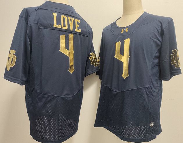 Other Men's Notre Dame Fighting Irish #4 Jeremiyah Love Jerseys Size US L / EU 52-54 / 3 - 1 Thumbnail