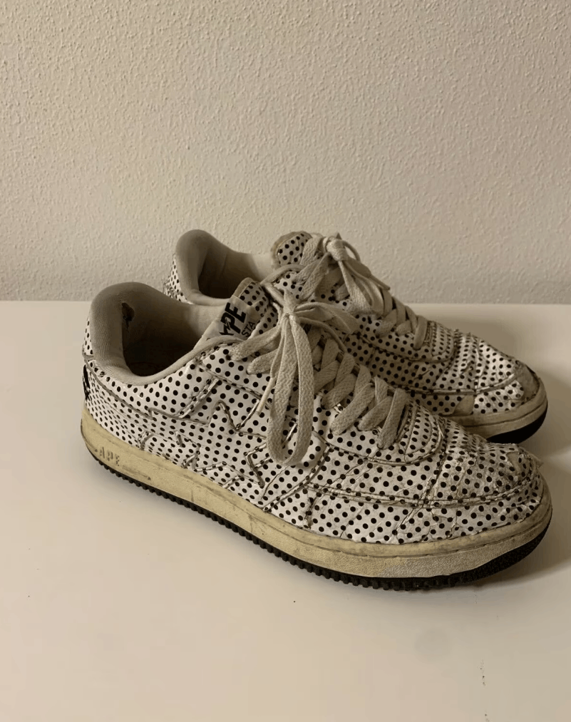 Bape × Kaws Bape x Kaws Vintage Bapesta AF1 Polka Dot Chompers FS-029 Size US 10.5 / EU 43-44 - 3 Thumbnail