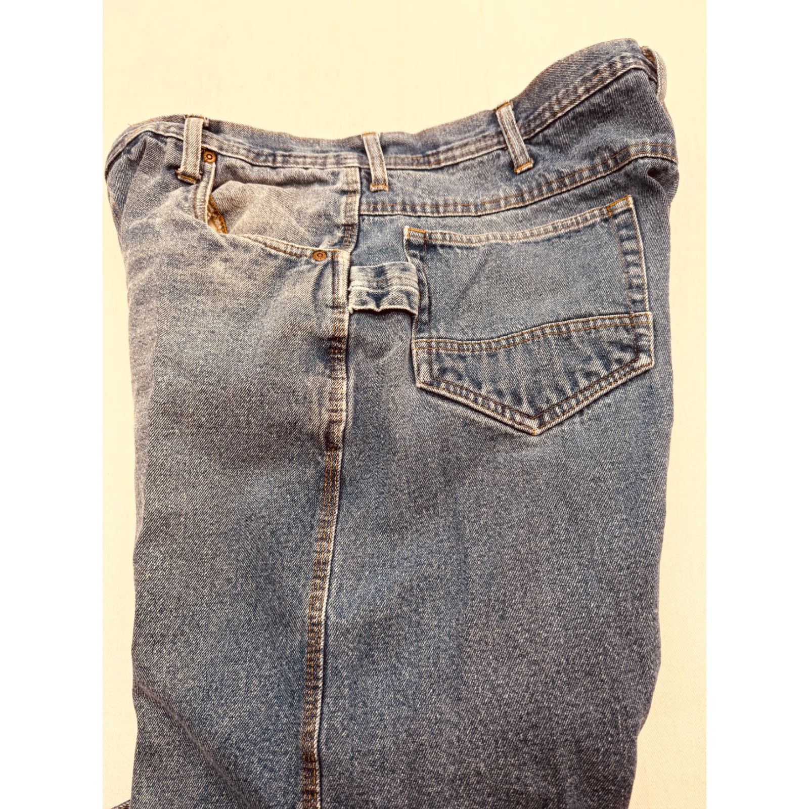 Vintage Lakin & McKey by Key Mens 40x30 Flannel Lined Carpenter Heavy Denim Jeans 2898 Size US 40 / EU 56 - 4 Thumbnail