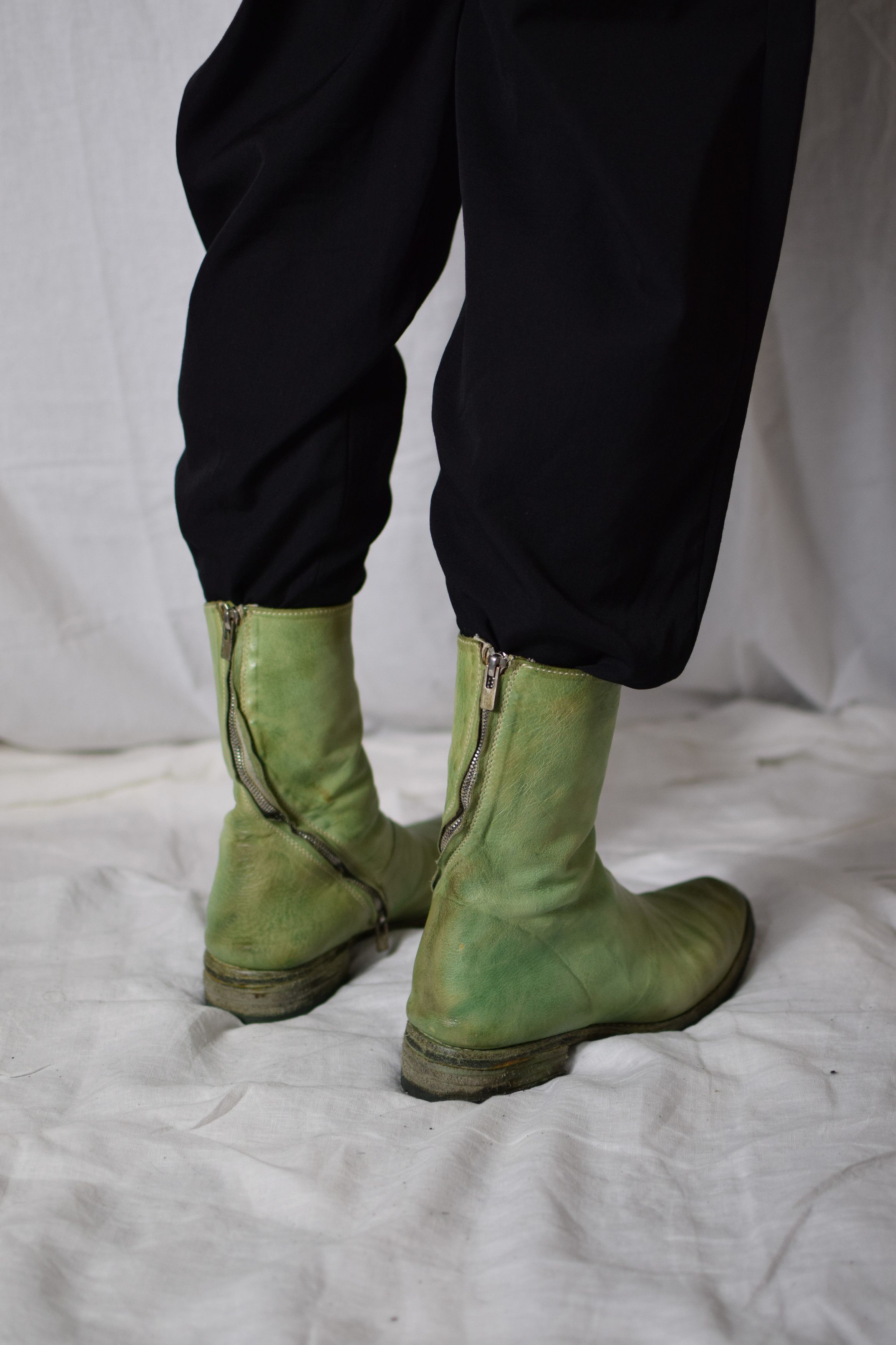 Carol Christian Poell CCP Col. 06 Green Tornado Boots Size US 9 / EU 42 - 5 Thumbnail