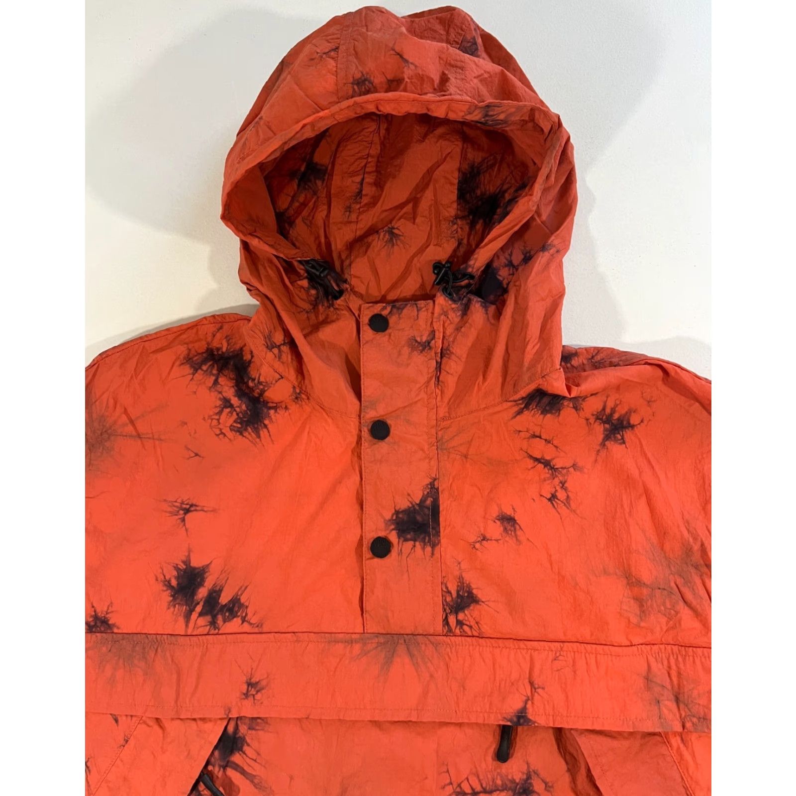 Vintage AlphaStyle Men's Jacket Tie Dye Super Lightweight Anorak Hooded Orange M Mens Streetwear Casual Size M Size US M / EU 48-50 / 2 - 4 Thumbnail