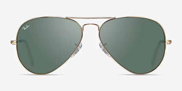 RayBan Ray-Ban Aviator Gold Sunglasses RB3025 S58 T135 Size ONE SIZE - 2 Thumbnail