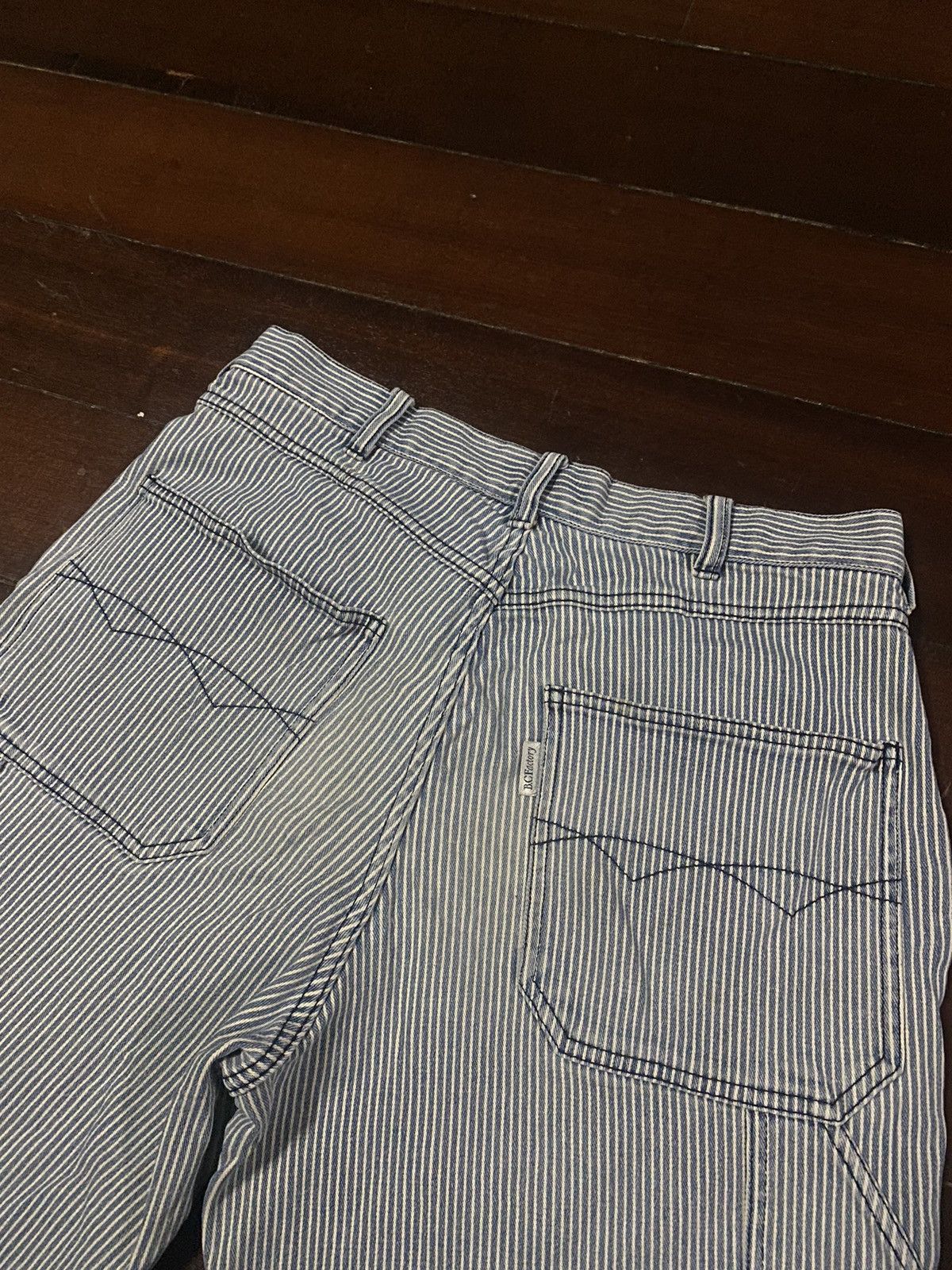 Japanese Brand FIRE 🔥 B.C FACTORY HICKORY PANT DISTRESSED Size US 33 - 11 Thumbnail