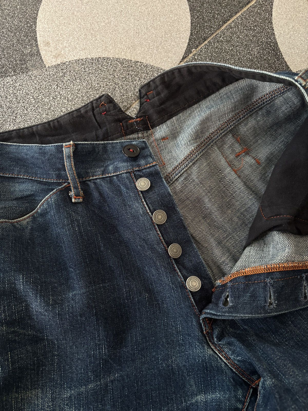 KATO Hiroshi KATO Denim Selvedge Buckle Back unfinish RARE Size US 32 / EU 48 - 5 Thumbnail