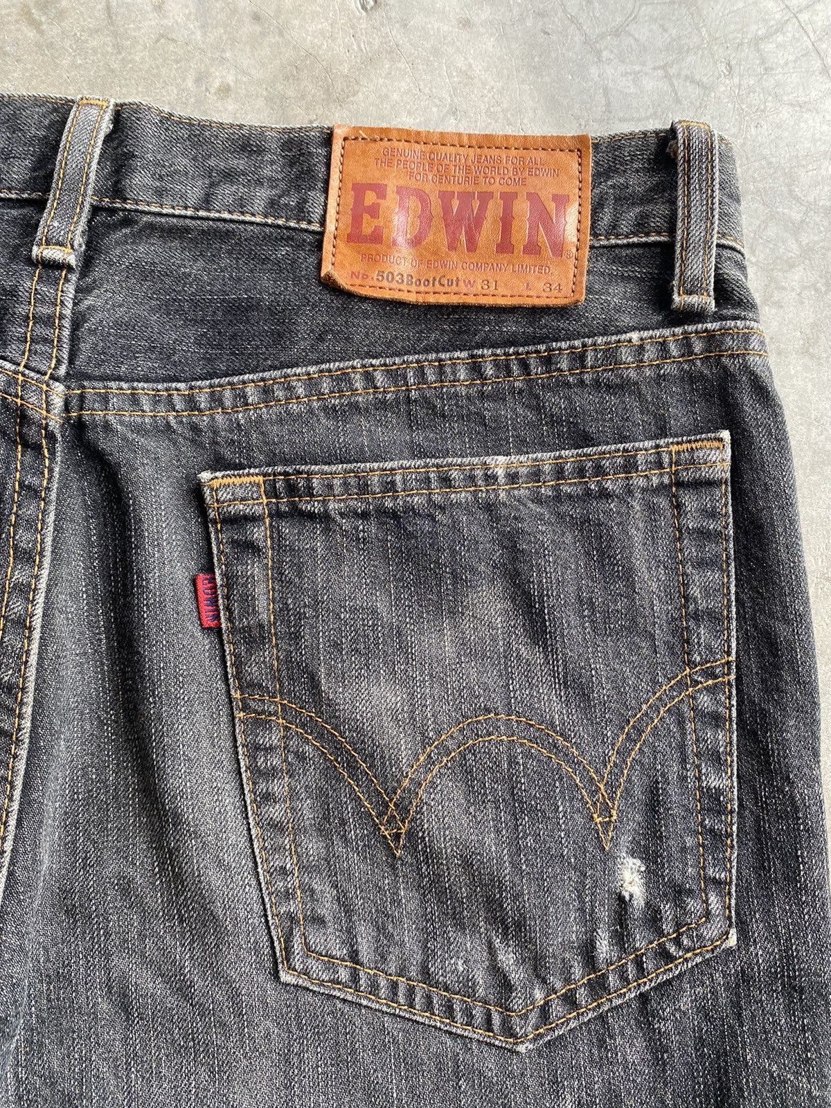 Edwin Flare Jeans Edwin 503 Rebel Boot Cut Denim Vintage Size US 31 - 23 Thumbnail