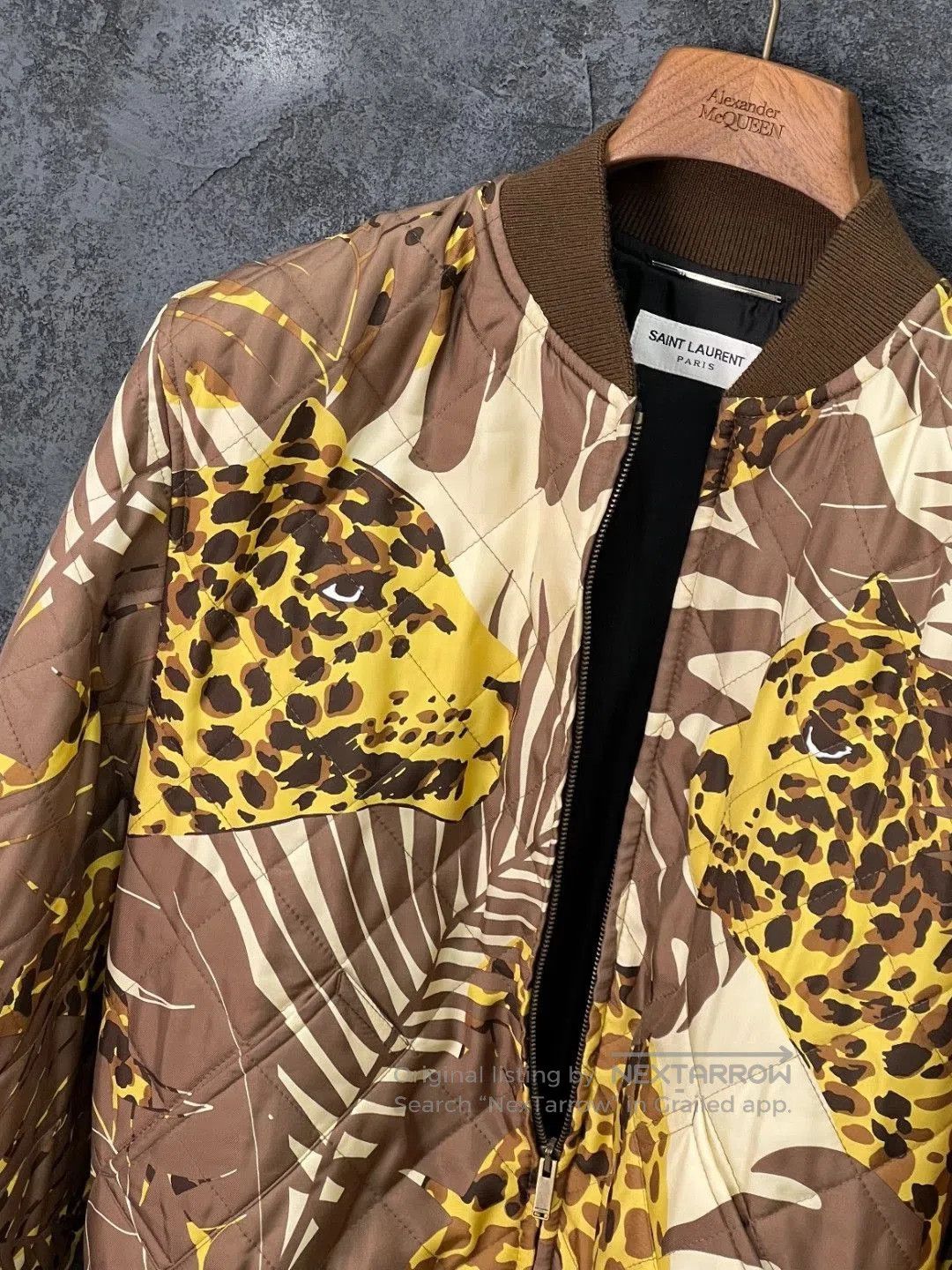 Saint Laurent Paris Saint Laurent Animal Print Quilted Jacket. Size US M / EU 48-50 / 2 - 1 Thumbnail