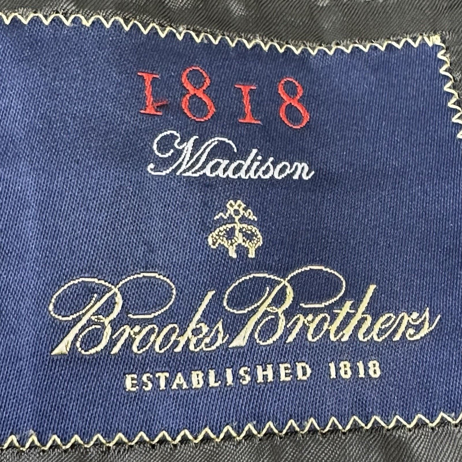 Brooks Brothers Brooks Brothers 1818 Madison Blazer Mens 44R Gray VBC Wool Size 44R - 11 Thumbnail