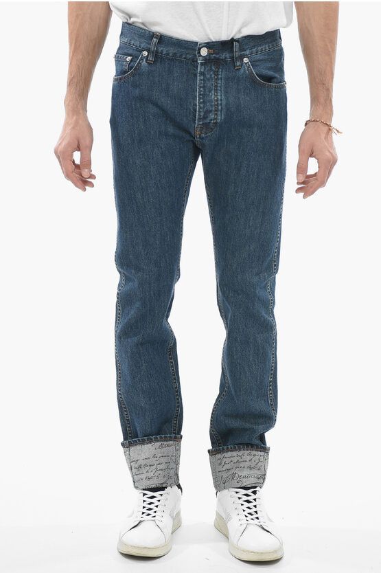 image of Berluti Regular Fit 5 Pockets Jeans 17,5Cm in Blue, Men's (Size 32)