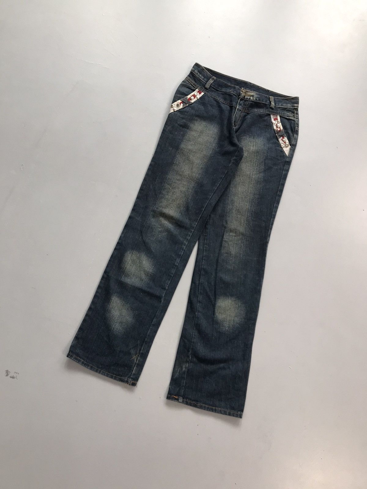JNCO Vintage hiphop embroidered denim Size US 29 - 3 Thumbnail