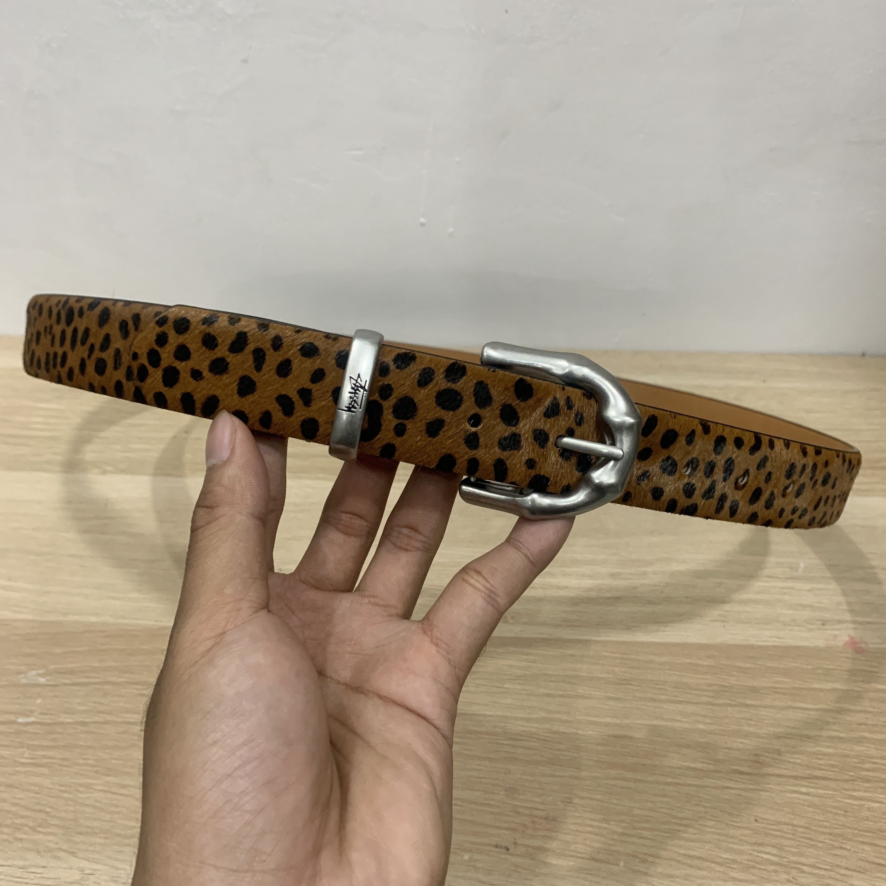 Stussy Stussy faux cow fur belt | Grailed
