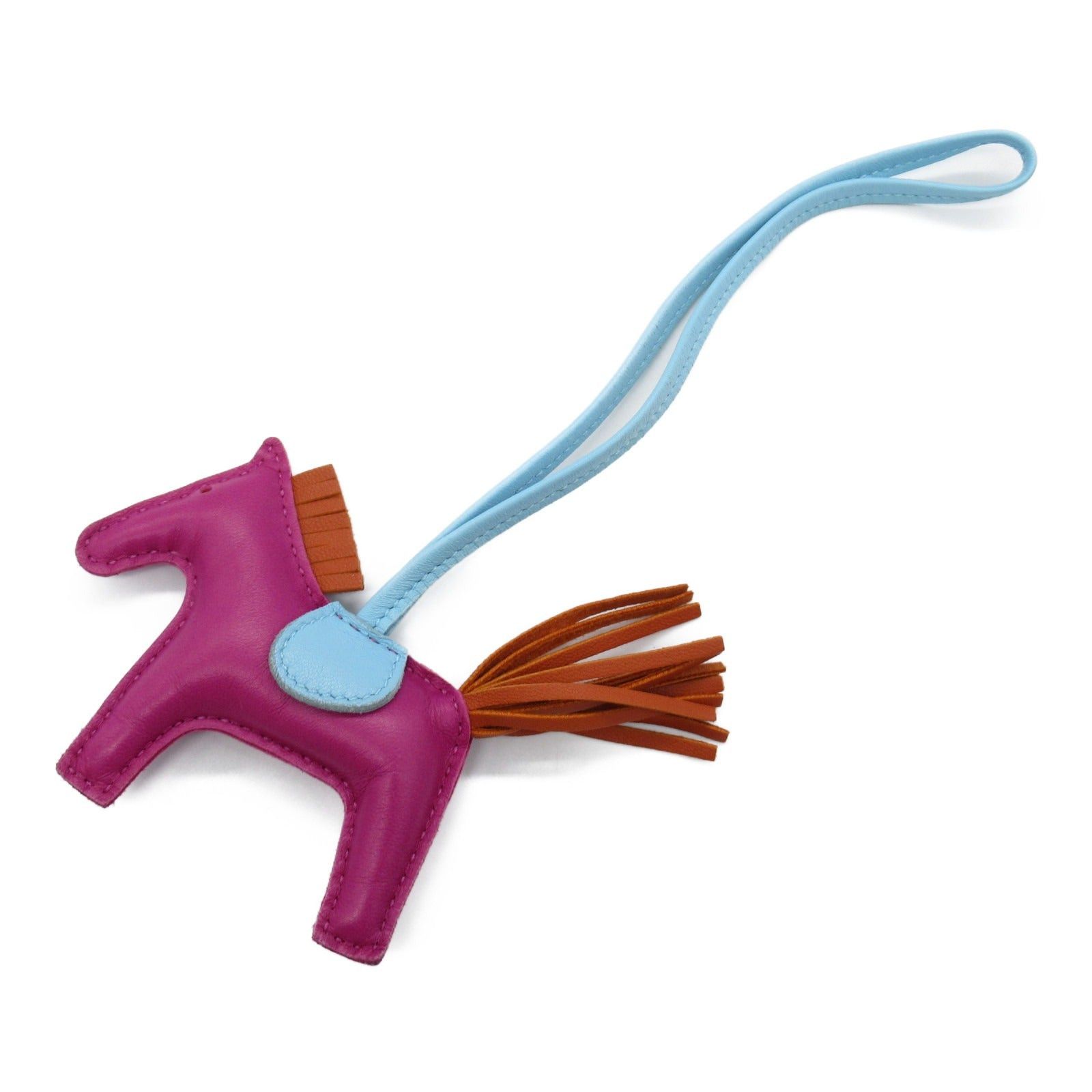 Hermes Hermes Rodeo Pm Rose Purple/Carnelian/Celeste Charm Leather Aagneau Purple Carnelian/Celeste C Engraved Size ONE SIZE - 1 Thumbnail