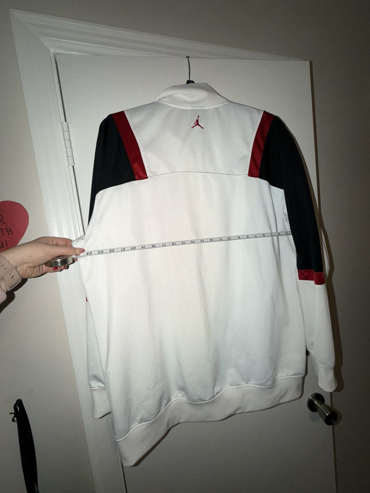 Nike White/Red/Blck Nike Air Jordan Full-zip Track Jacket Size 2X Size US XXL / EU 58 / 5 - 12 Thumbnail