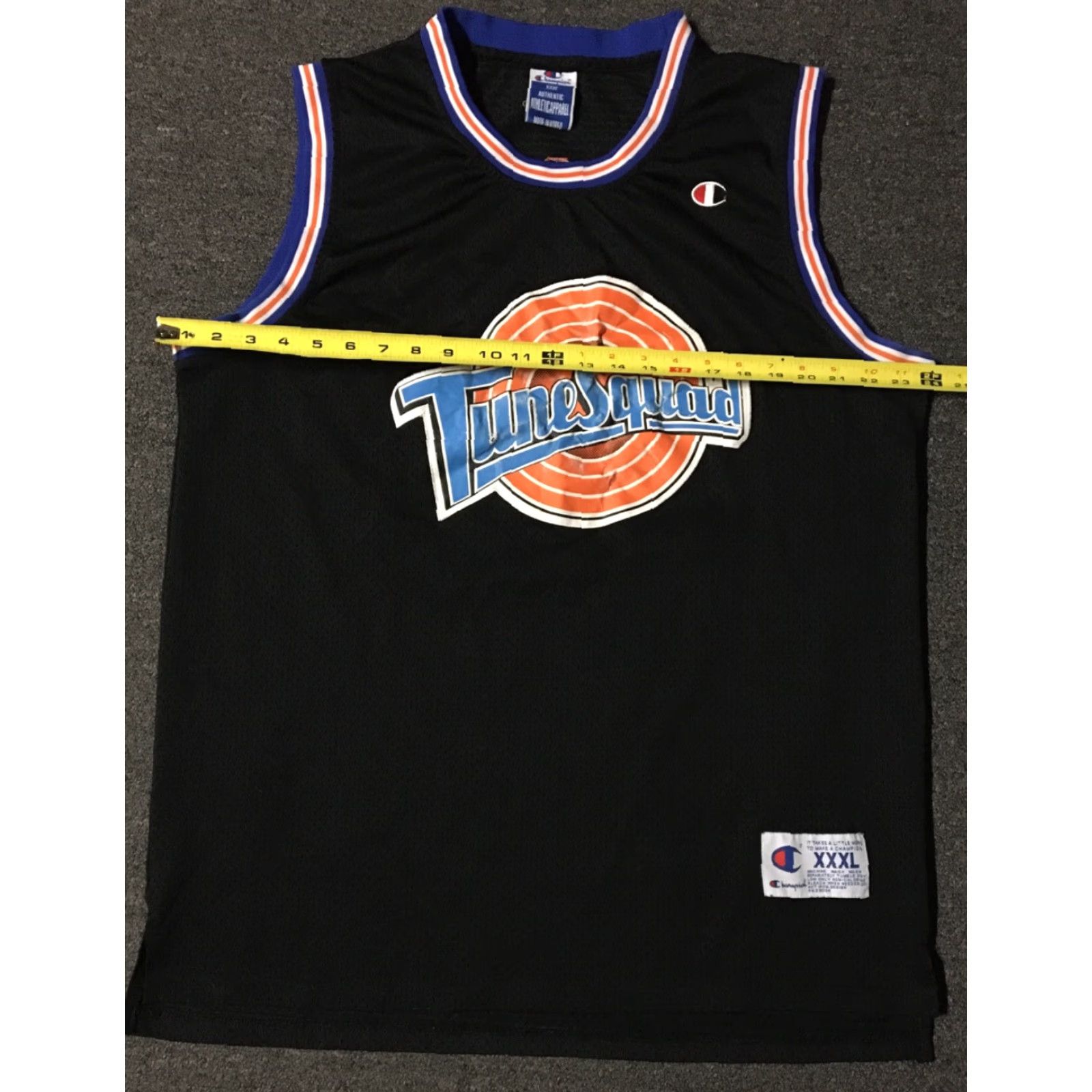 Vintage Vtg 90s Champion Space Jam Taz Jersey XXL 3XL Looney Tunes Basketball NBA Cartoon Movie Size US XXL / EU 58 / 5 - 7 Thumbnail